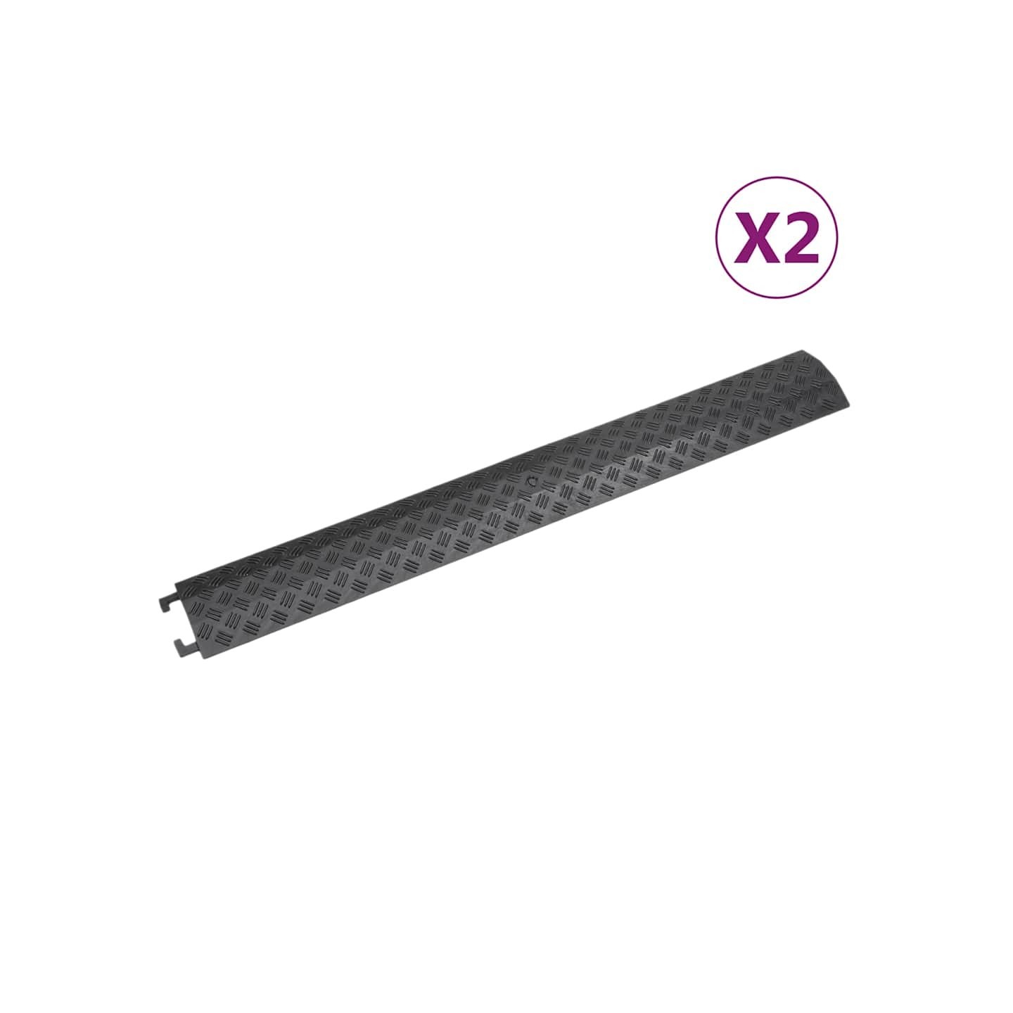 Rampes de protection de câble 2 pcs 98,5 cm Noir