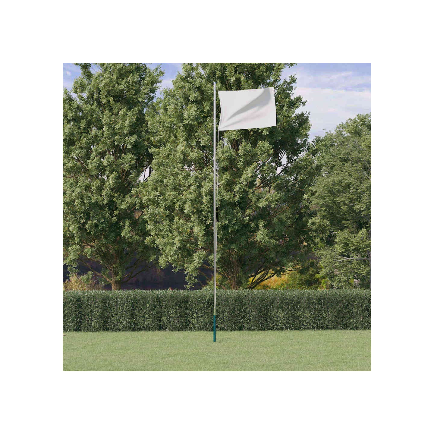 Mât de drapeau sectionnel Argenté 6,08 m Aluminium