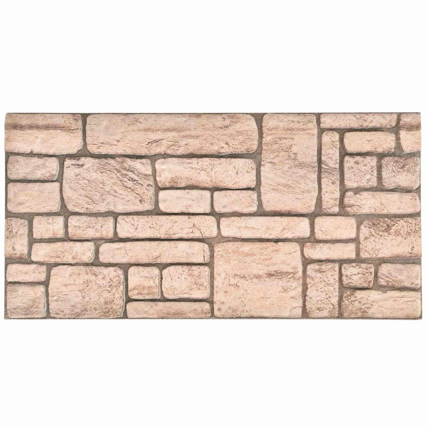 Panneaux muraux 10 pc 100 x 50 cm Beige Mousse EPS