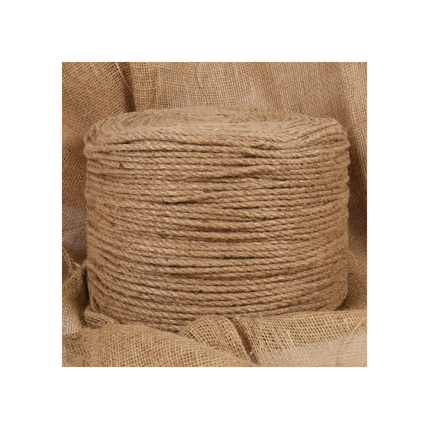 Corde de jute 500 m de long 4 mm d'épaisseur