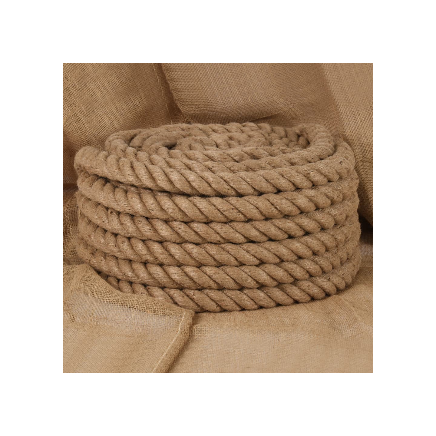 Corde de jute 5 m de long 40 mm d'épaisseur
