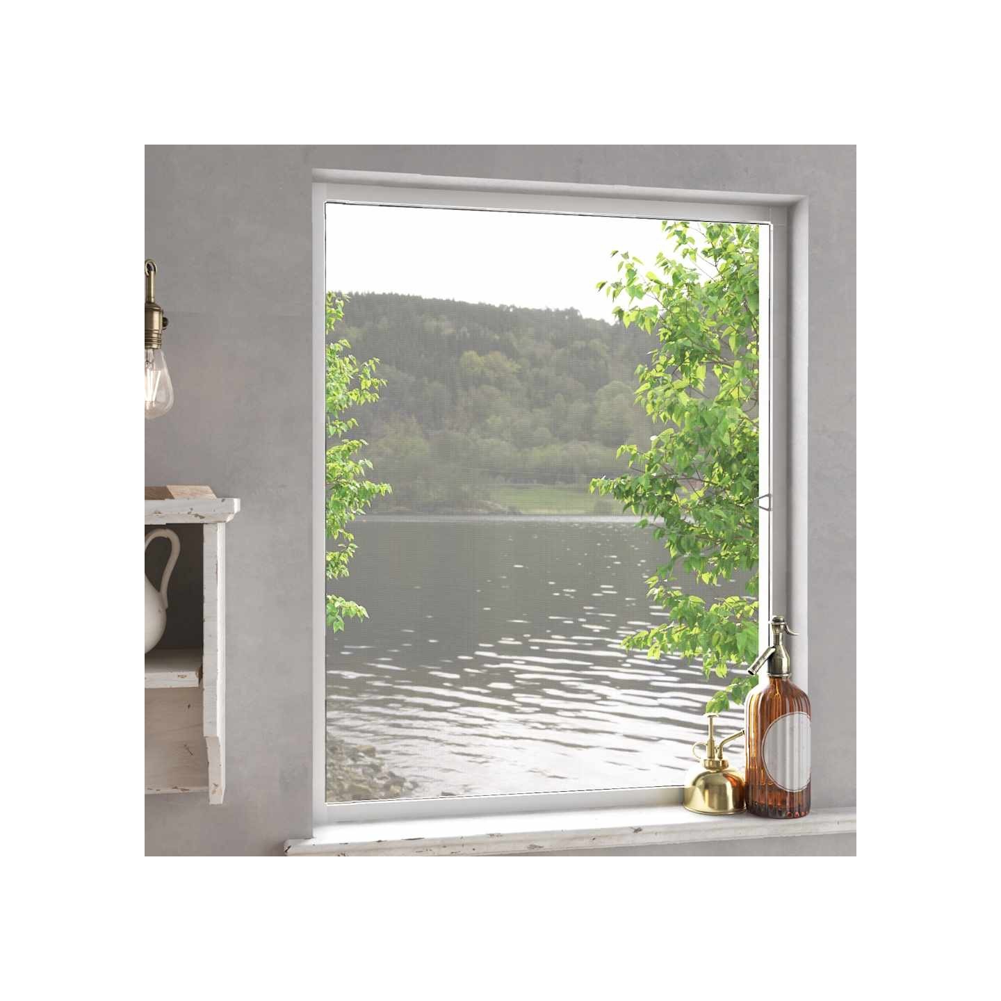 Moustiquaire pour fenêtres Blanc 100x120 cm