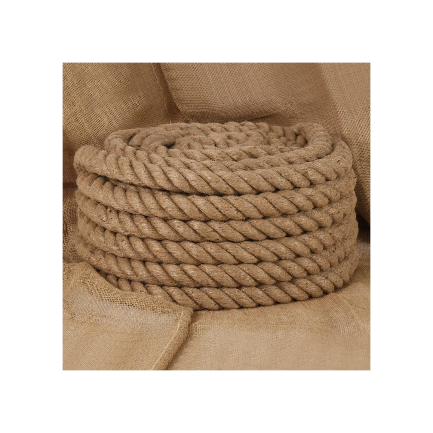 Corde de jute 10 m de long 36 mm d'épaisseur