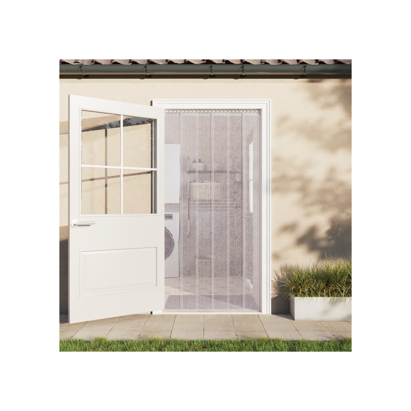 Rideau de porte transparent 300 mmx2,6 mm 25 m PVC