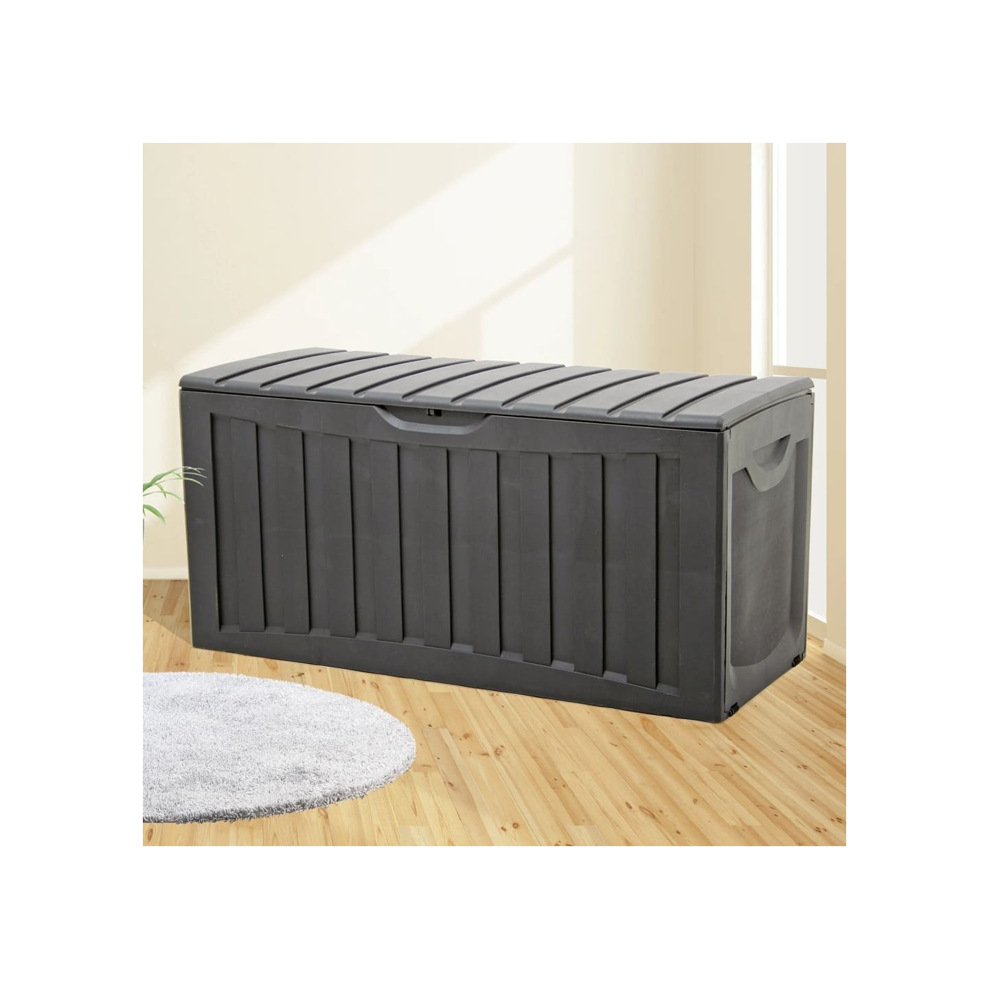Boîte de rangement Noir 118x53x57 cm Polypropylène
