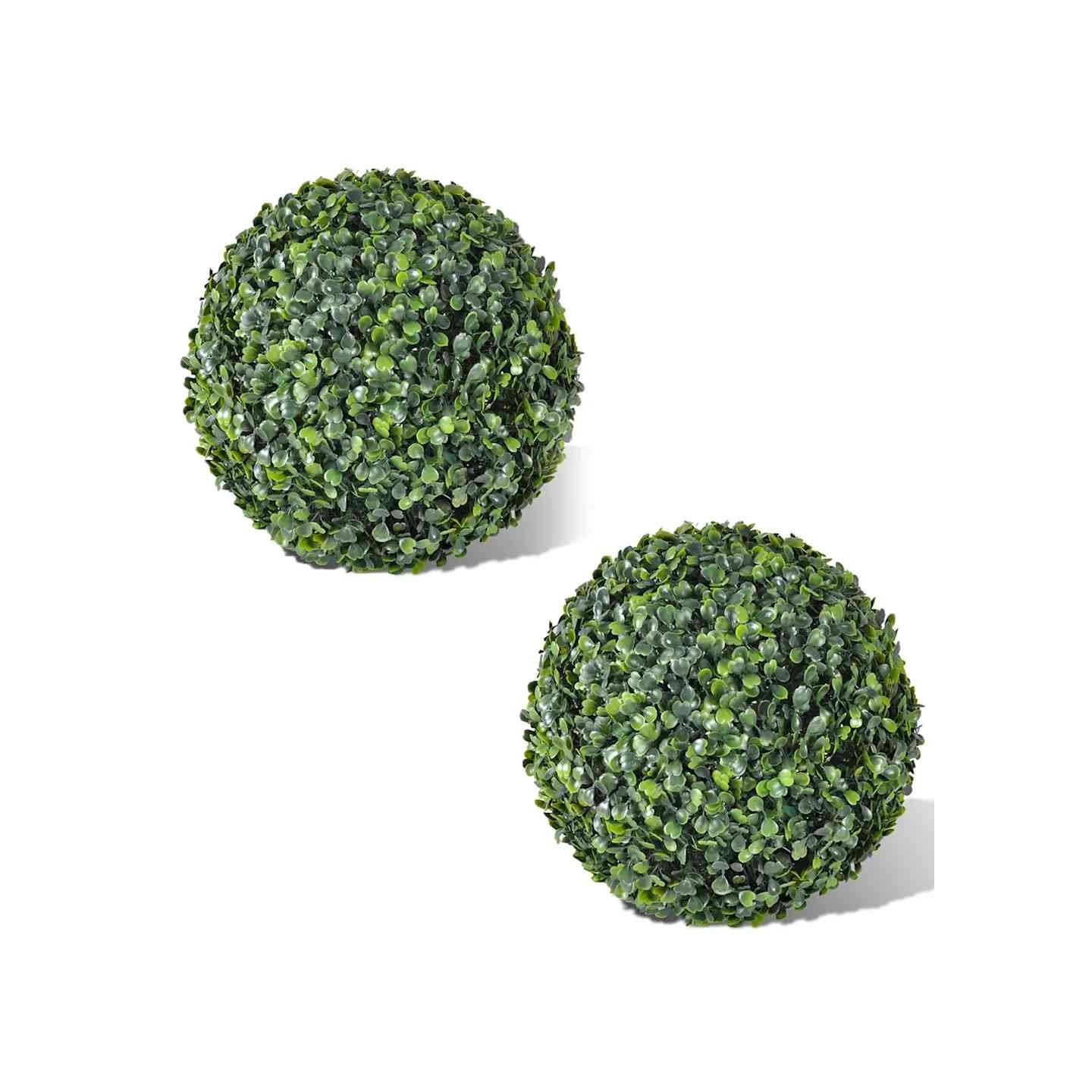 Boule de buis artificielle 2 pcs 35 cm