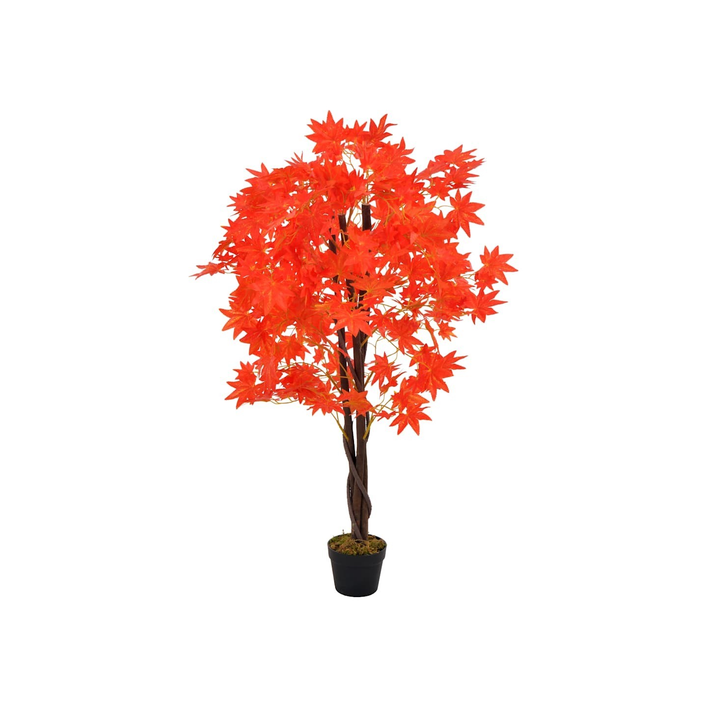 Plante artificielle d'érable avec pot Rouge 120 cm