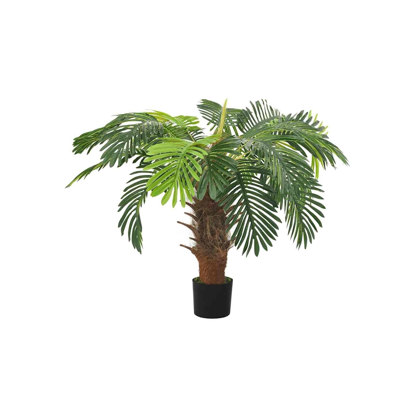 Palmier Cycas artificiel avec pot 90 cm Vert