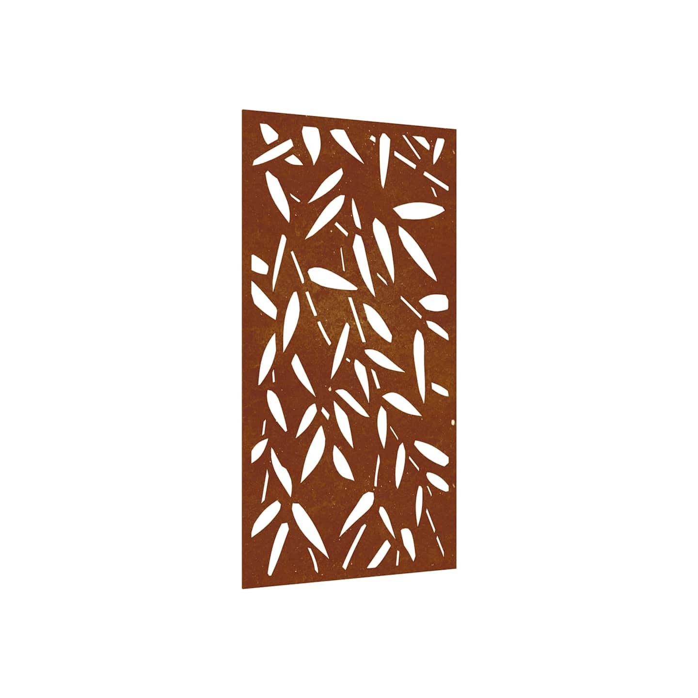 Décoration murale jardin 105x55 cm design de feuille de bambou