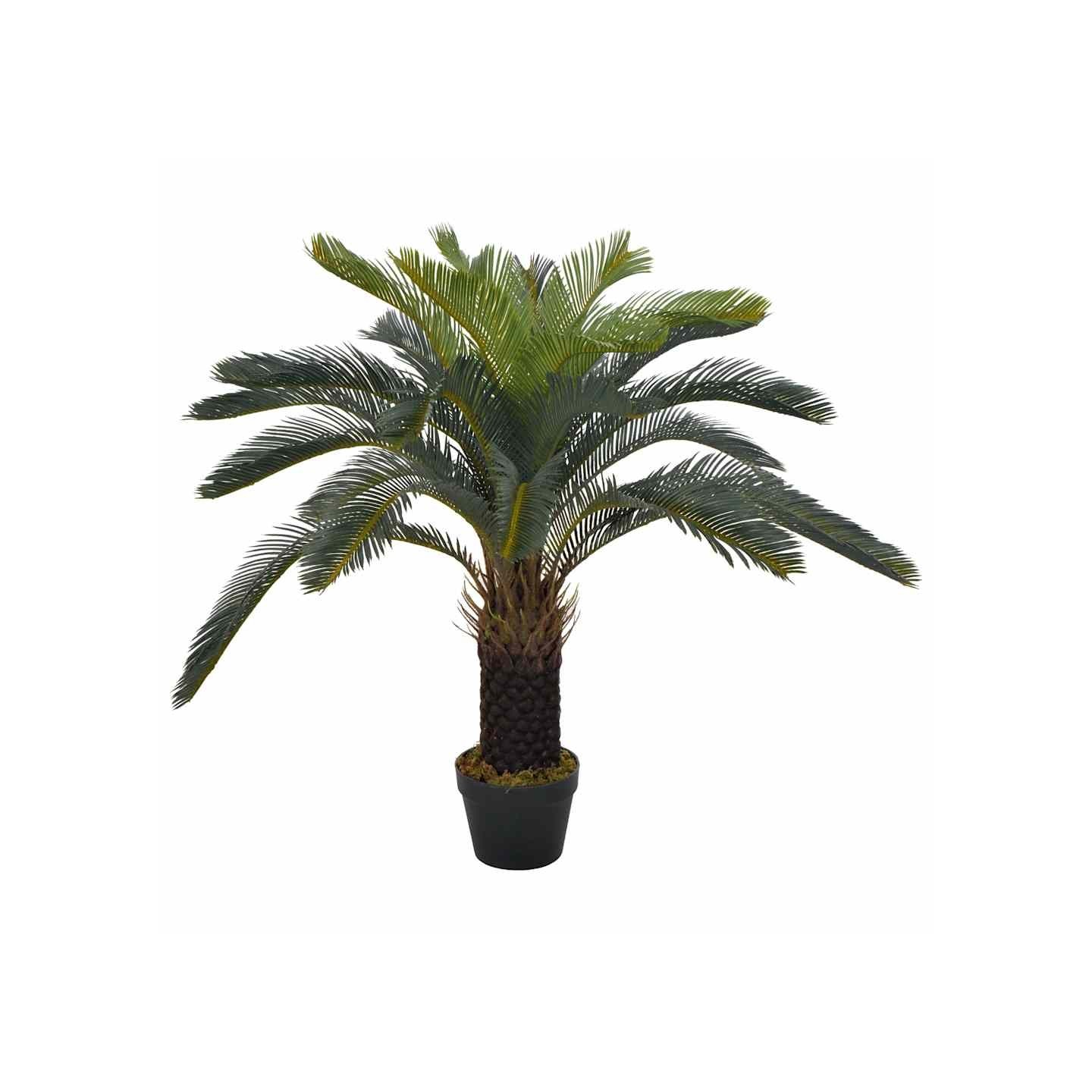 Plante artificielle avec pot Palmier Cycas Vert 90 cm