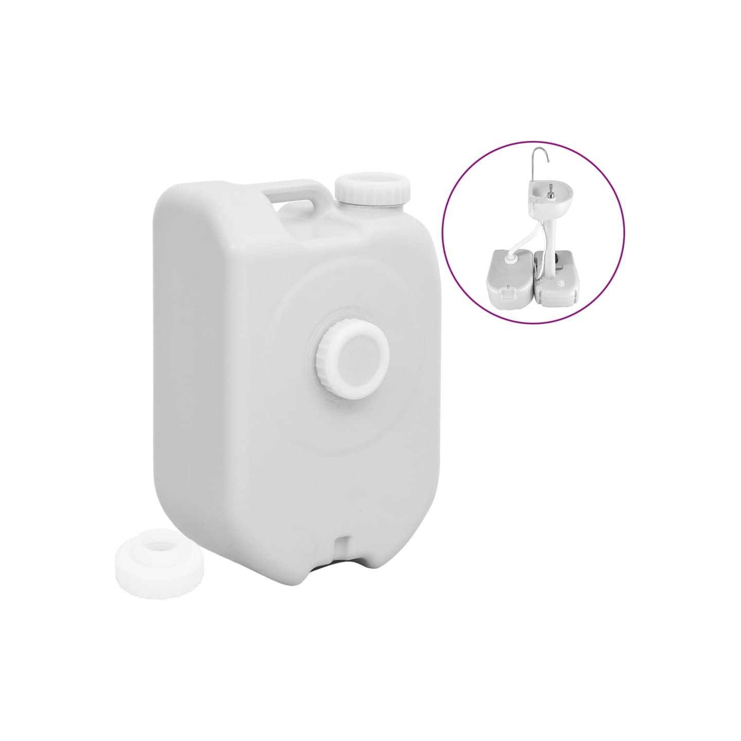Réservoir d'eau portable 24 L gris