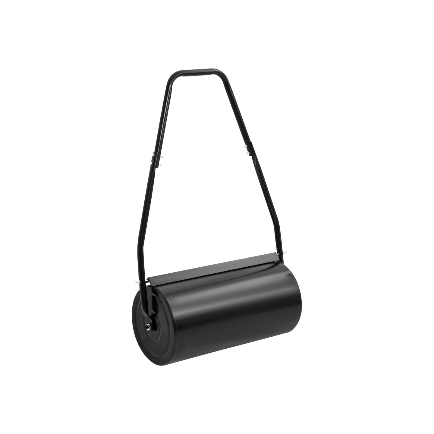 Rouleau à gazon de jardin avec poignée noir 42 L fer et acier