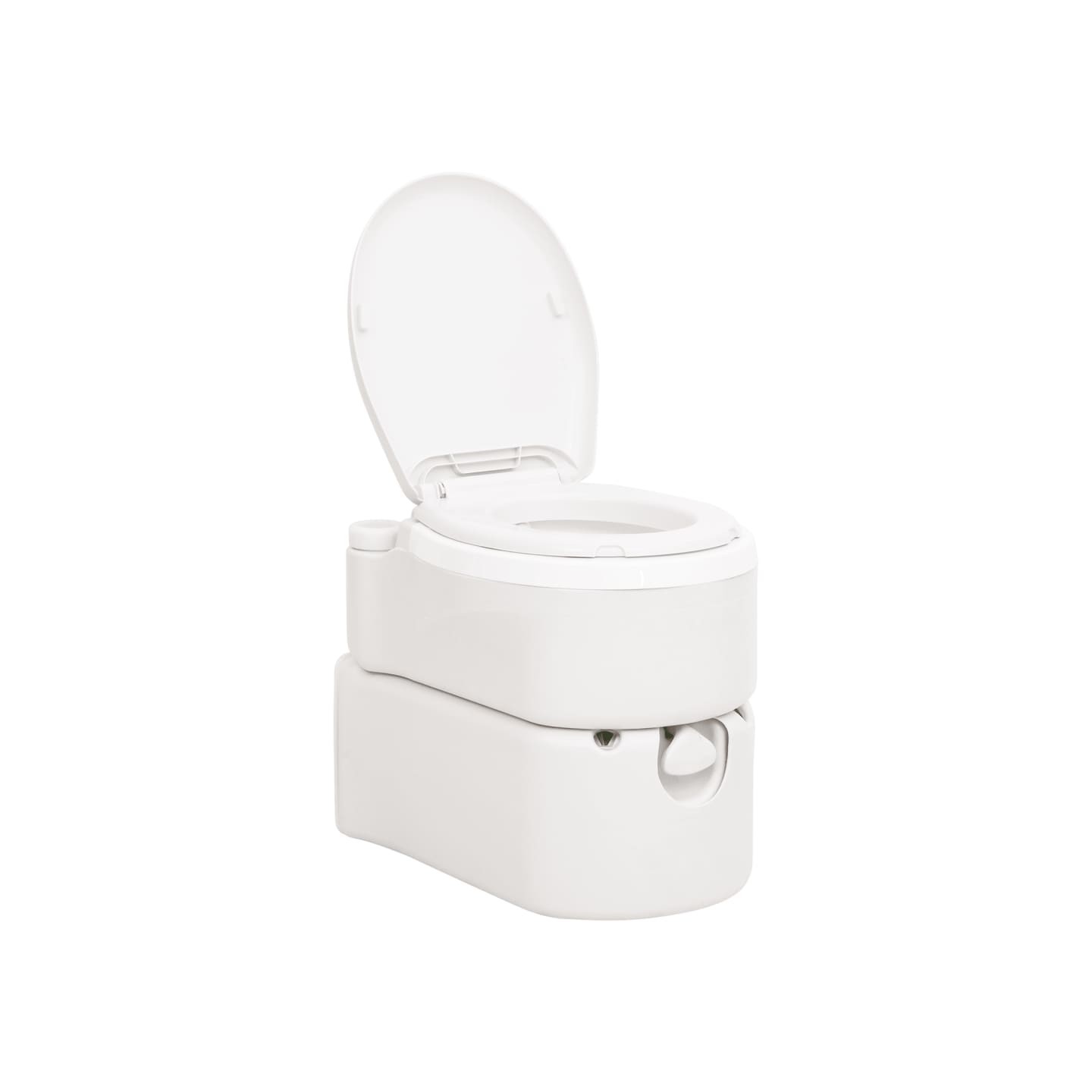 Toilette de camping intégrée blanc 24+17 L PEHD et PP