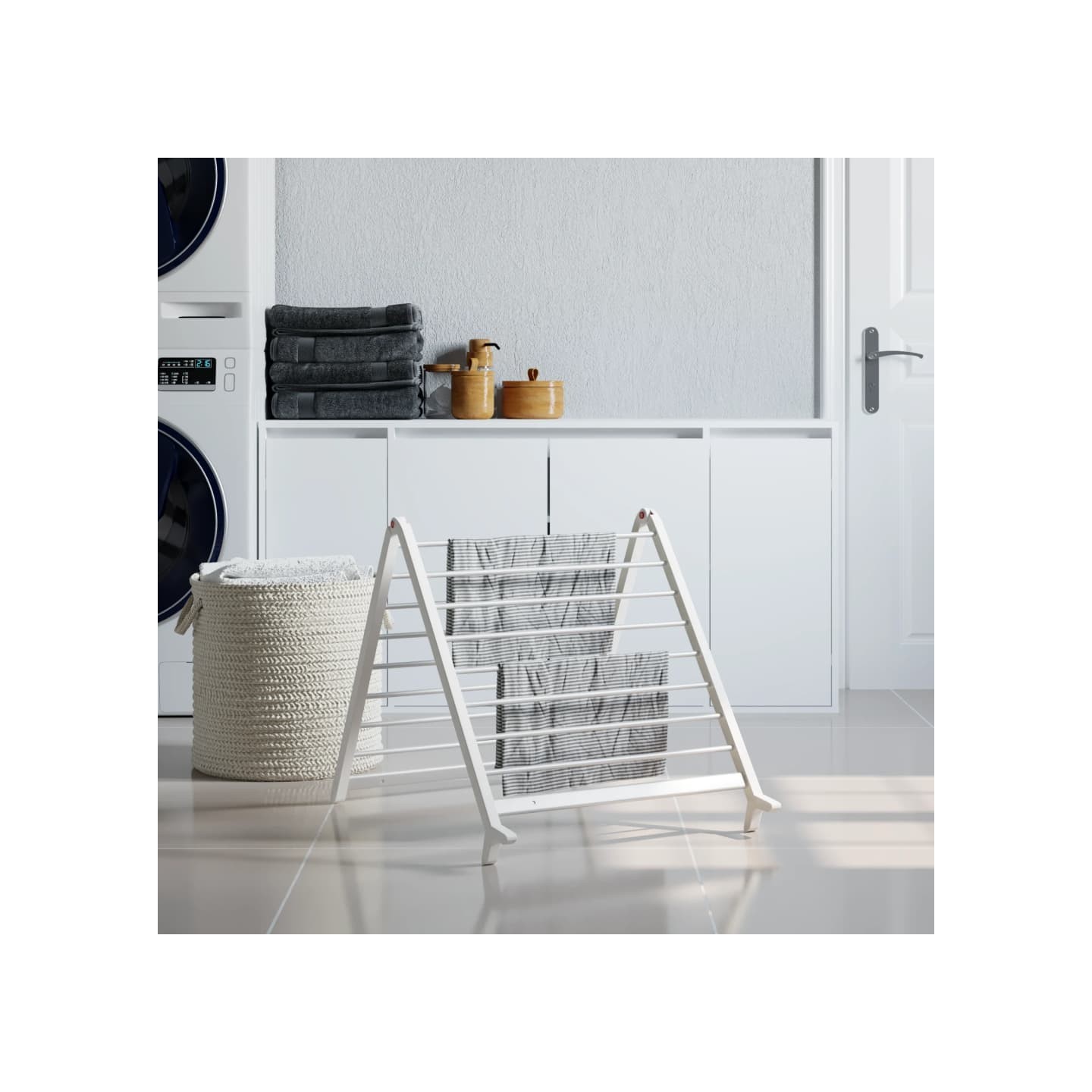 Séchoir pour baignoire extensible 53-90 cm aluminium
