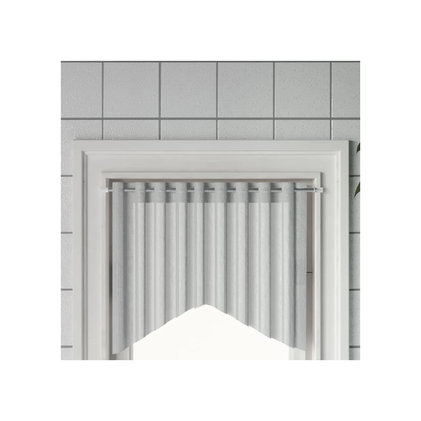 Tringles à rideau 2 pcs blanc et argenté 40-60 cm aluminium