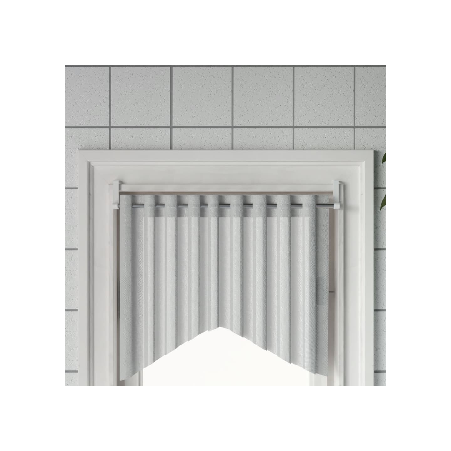 Tringles à rideau 2 pcs blanc et argenté 60-105 cm aluminium