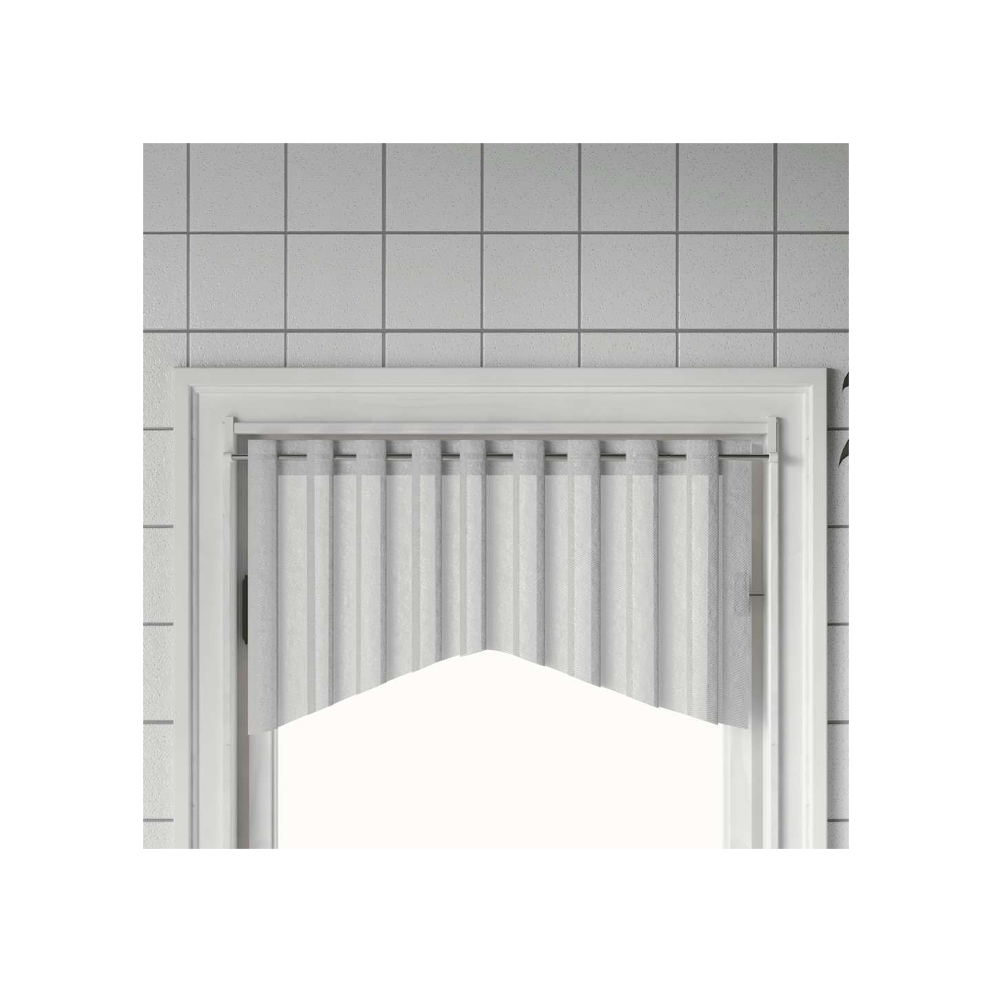 Tringles à rideau 2 pcs blanc et argenté 90-135 cm aluminium