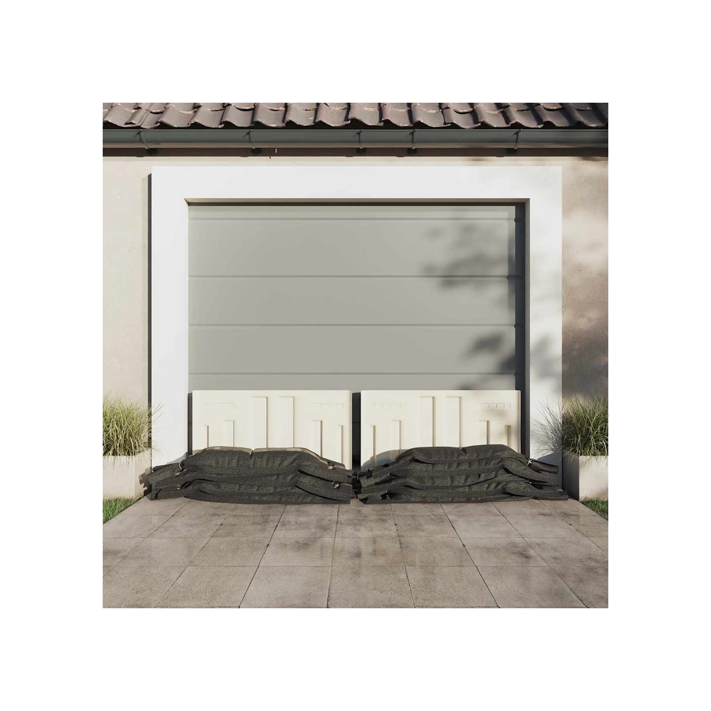 Sacs de sable 25 pcs vert foncé 103x25 cm PEHD