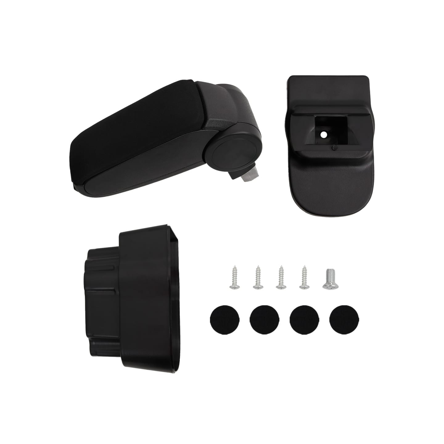 Accoudoir de voiture noir 12x37x(31-48) cm ABS