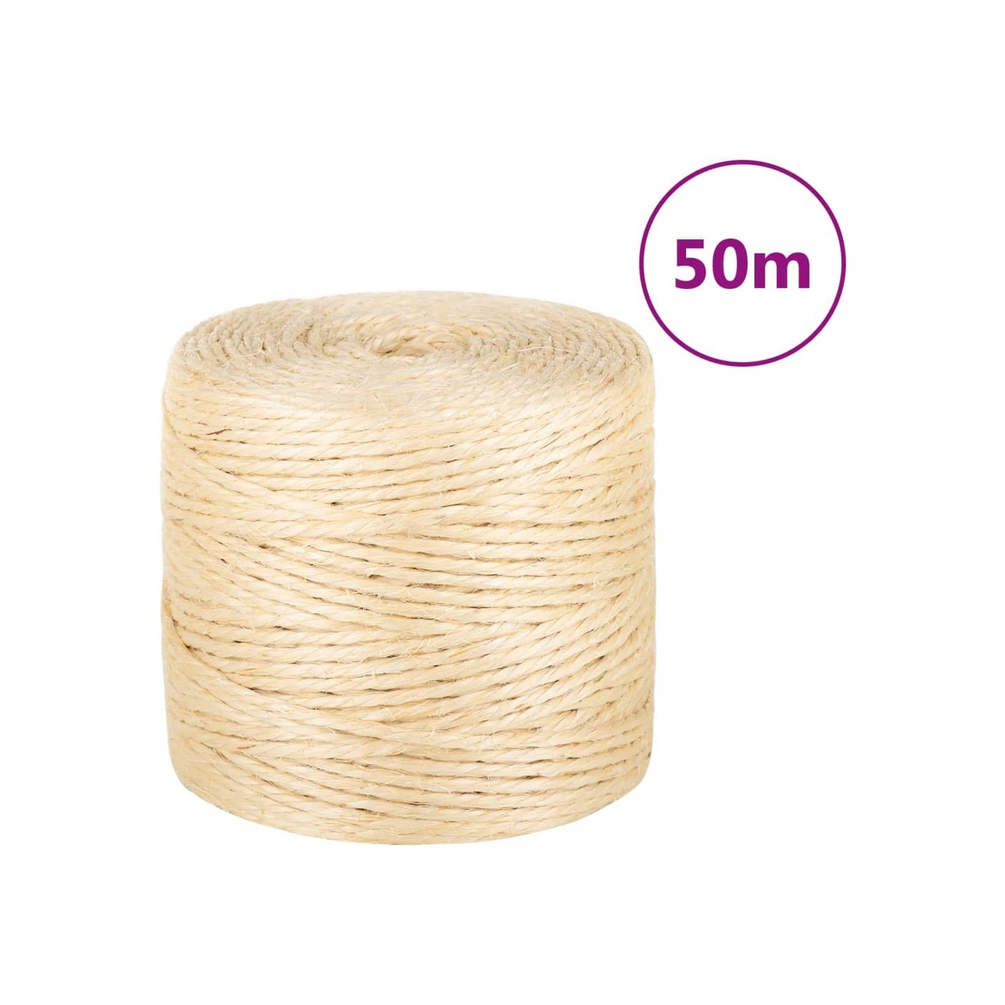 Corde 100 % en sisal 4 mm 50 m