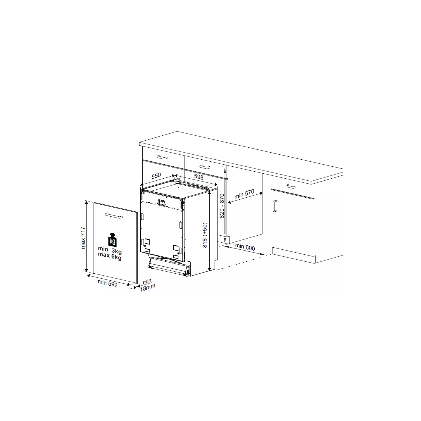 Lave-vaisselle intégrable Beko PDIN 25311 13 couverts | Nimestore