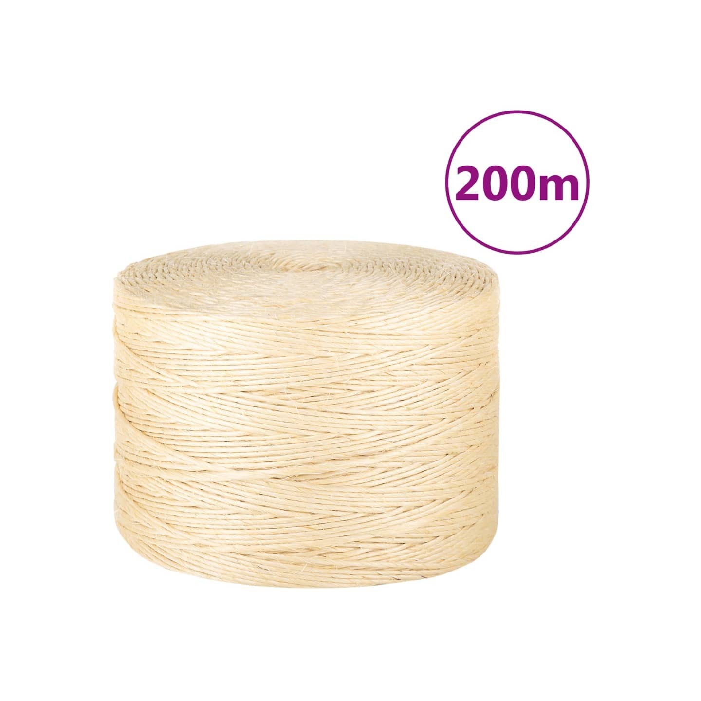 Corde 100 % sisal 3 mm 200 m