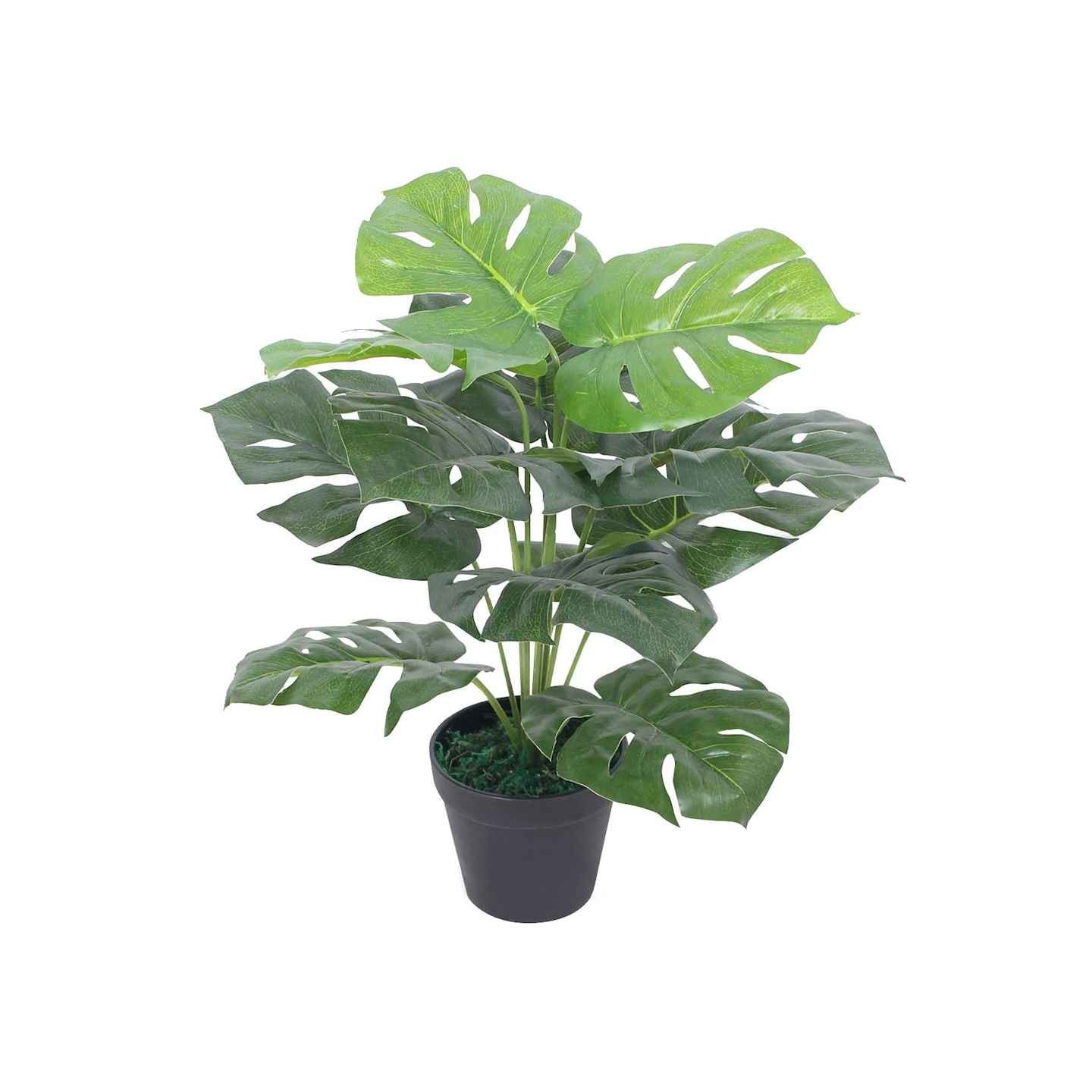 Plante Monstera artificielle avec pot 45 cm Vert