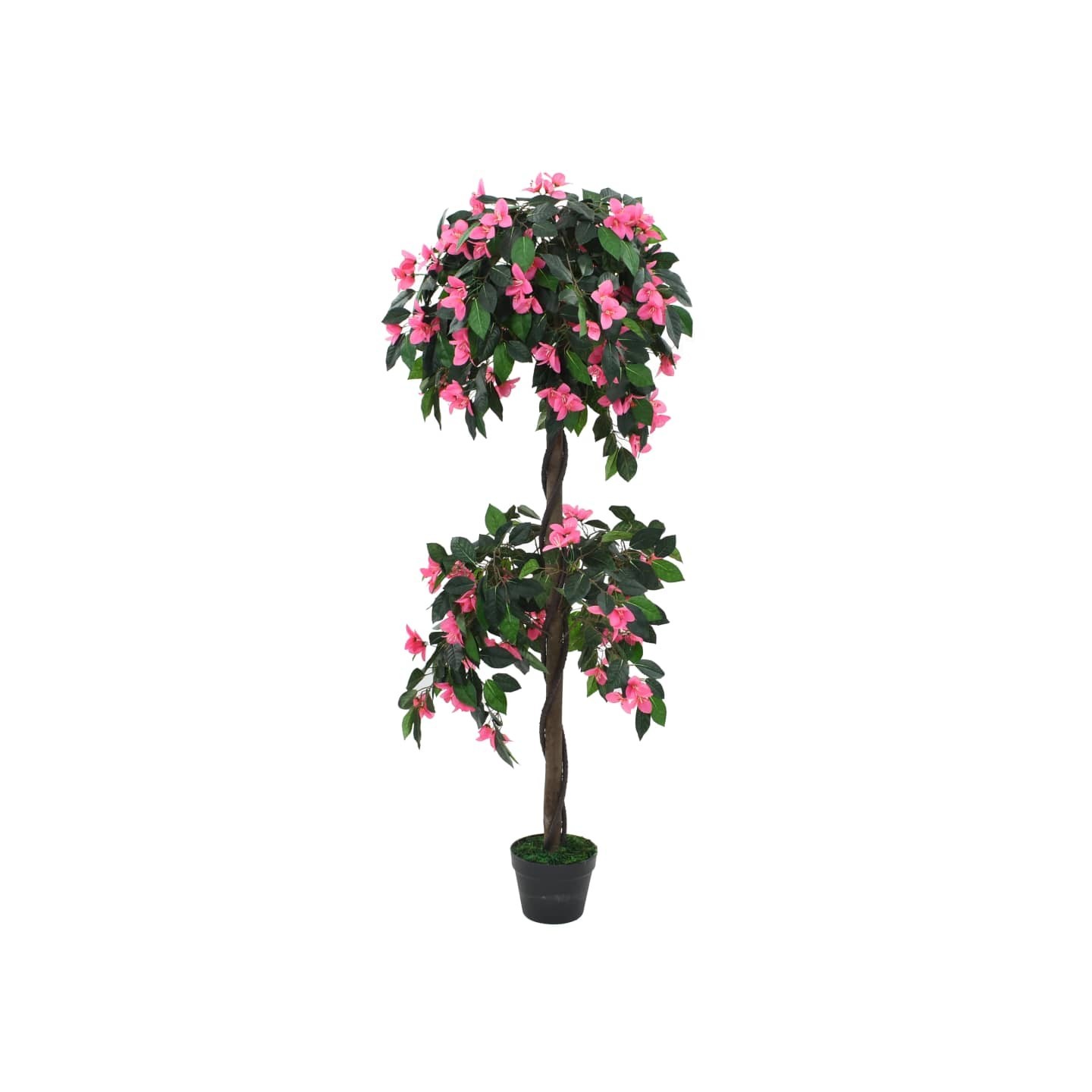 Plante artificielle de Rhododendron avec pot 155cm Vert et rose