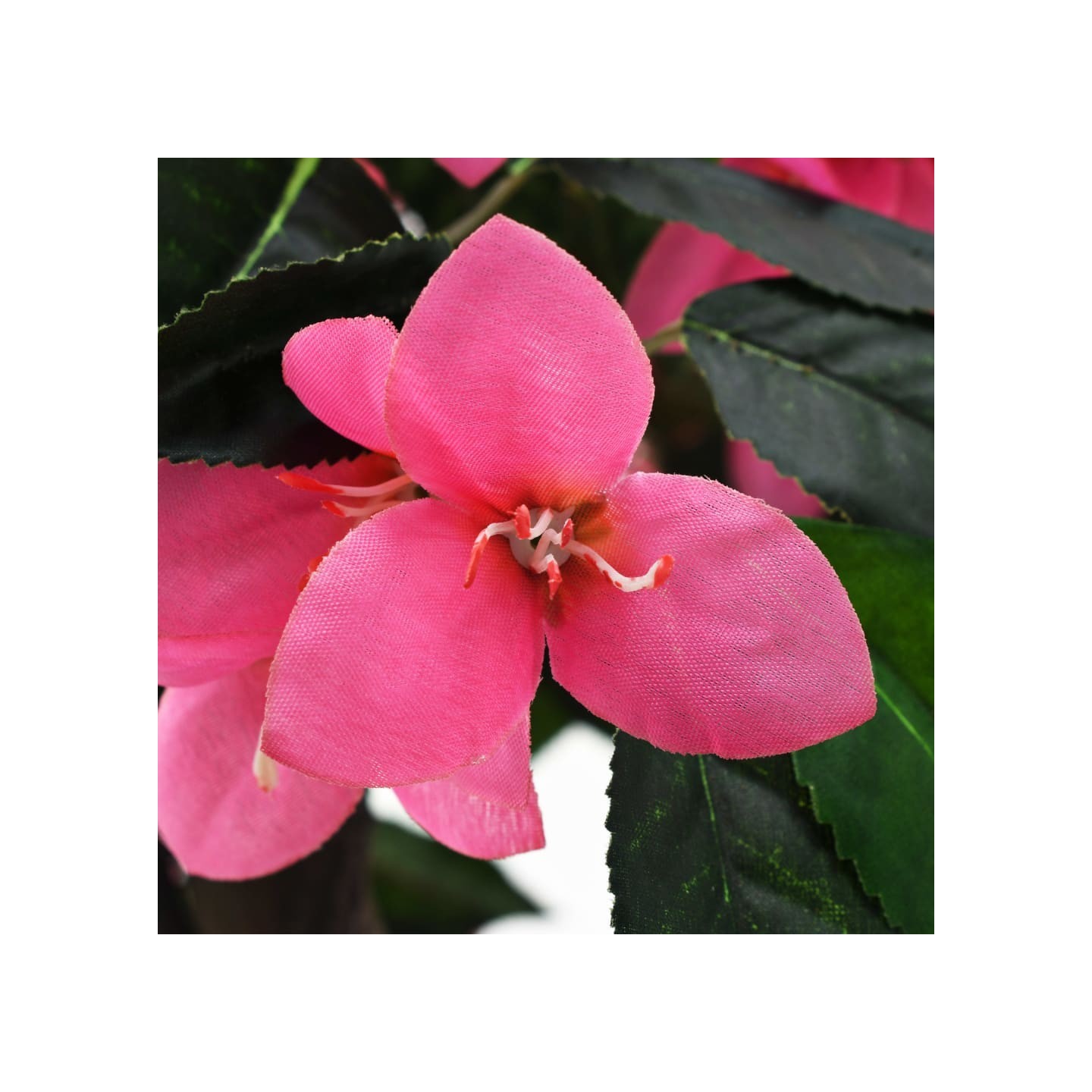 Plante artificielle de Rhododendron avec pot 155cm Vert et rose