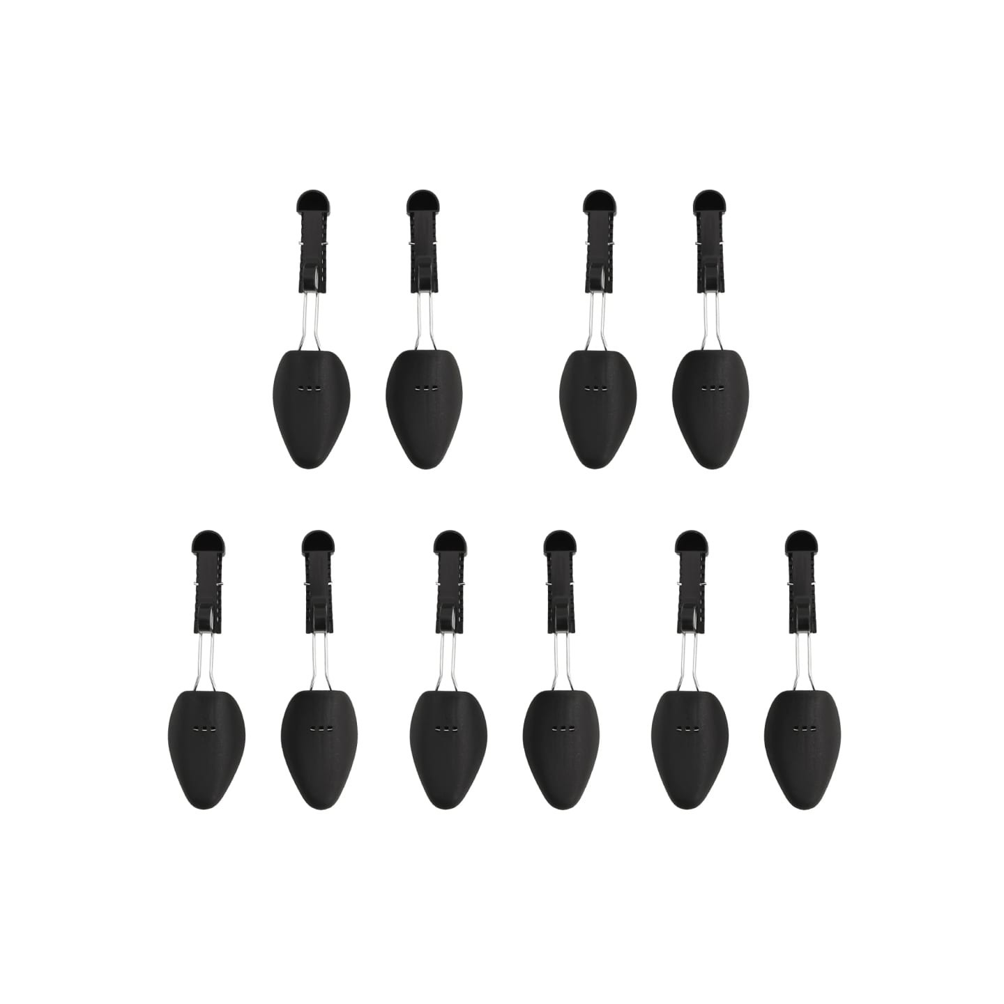 Embauchoirs 5 paires noir EU 35-38 plastique