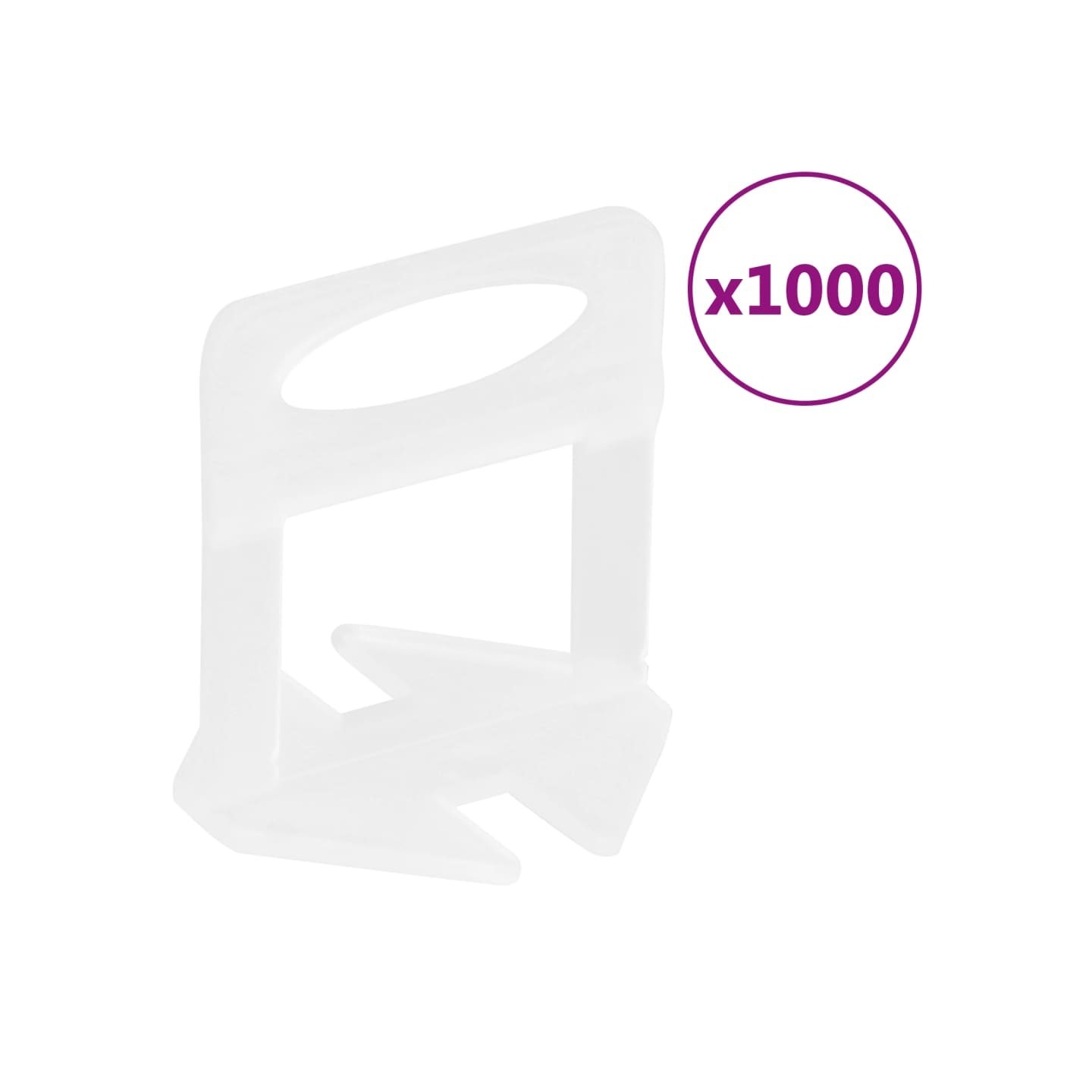 Clips de nivellement de carreaux 1000 pcs 1 mm