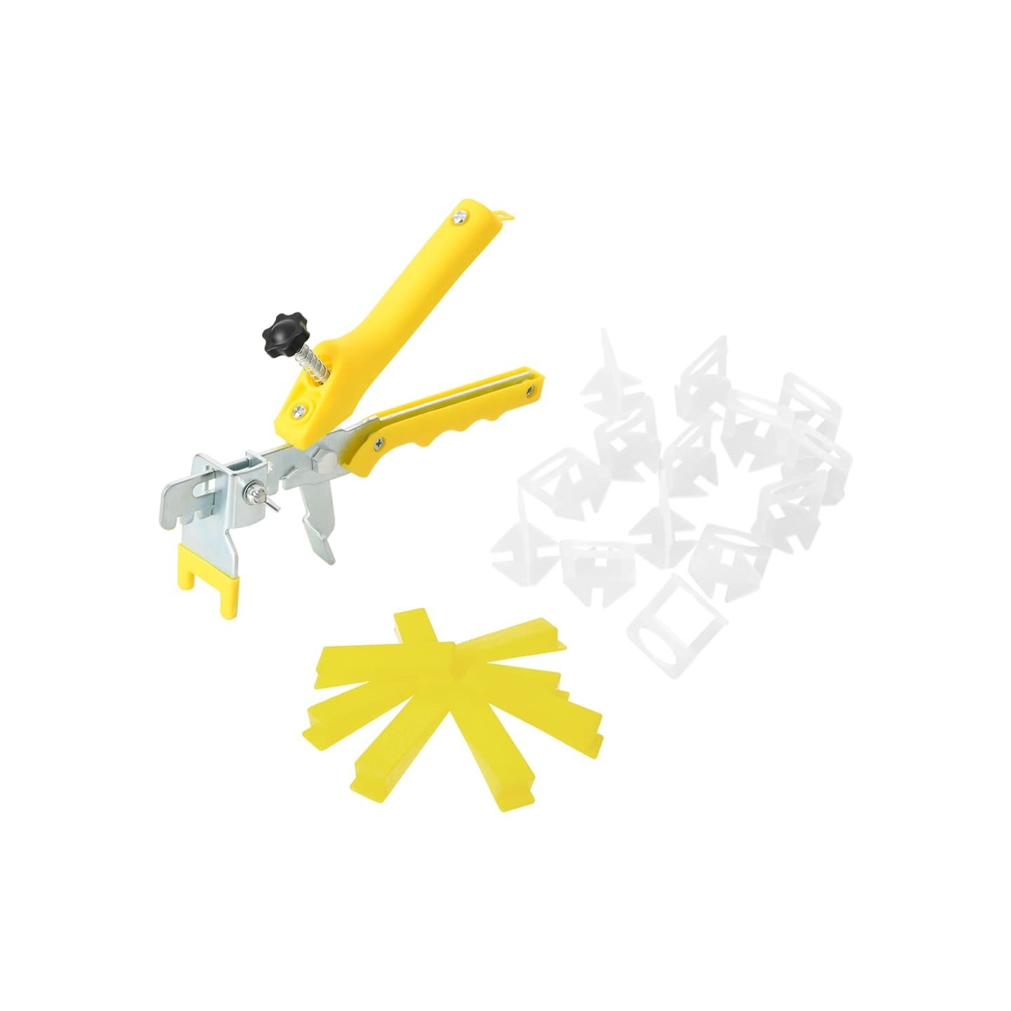 Système de nivellement de carrelage 500 cales 2500 clips 3 mm