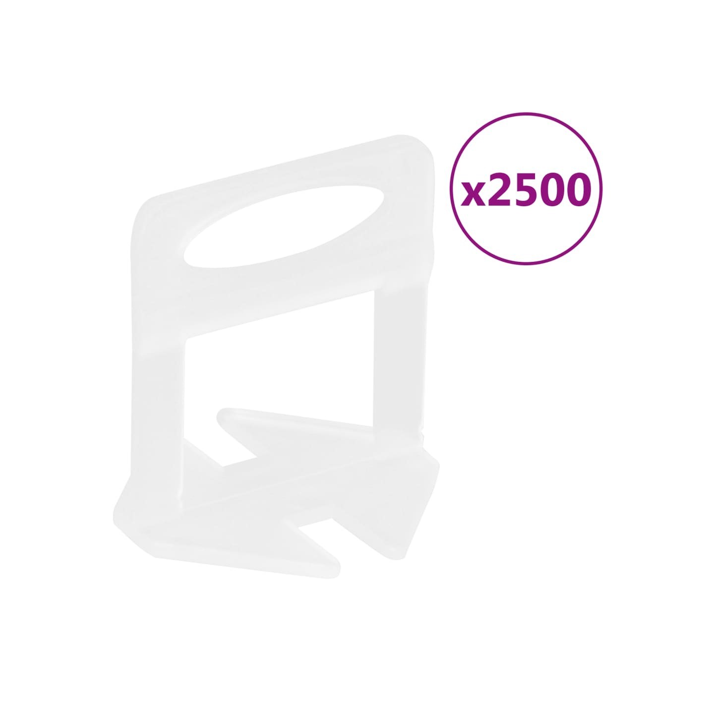 Clips de nivellement de carreaux 2500 pcs 3 mm