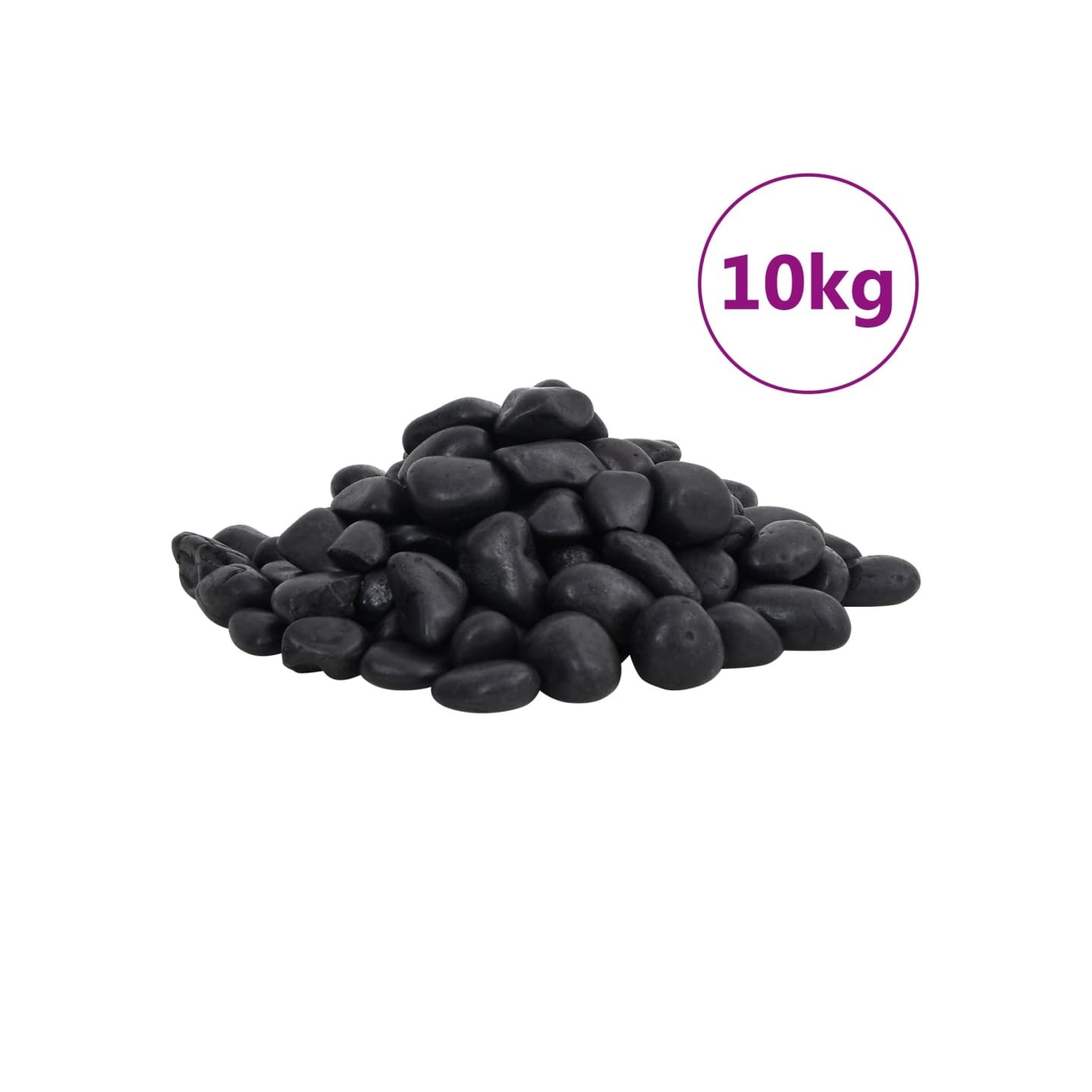 Galets polis 10 kg noir 2-5 cm