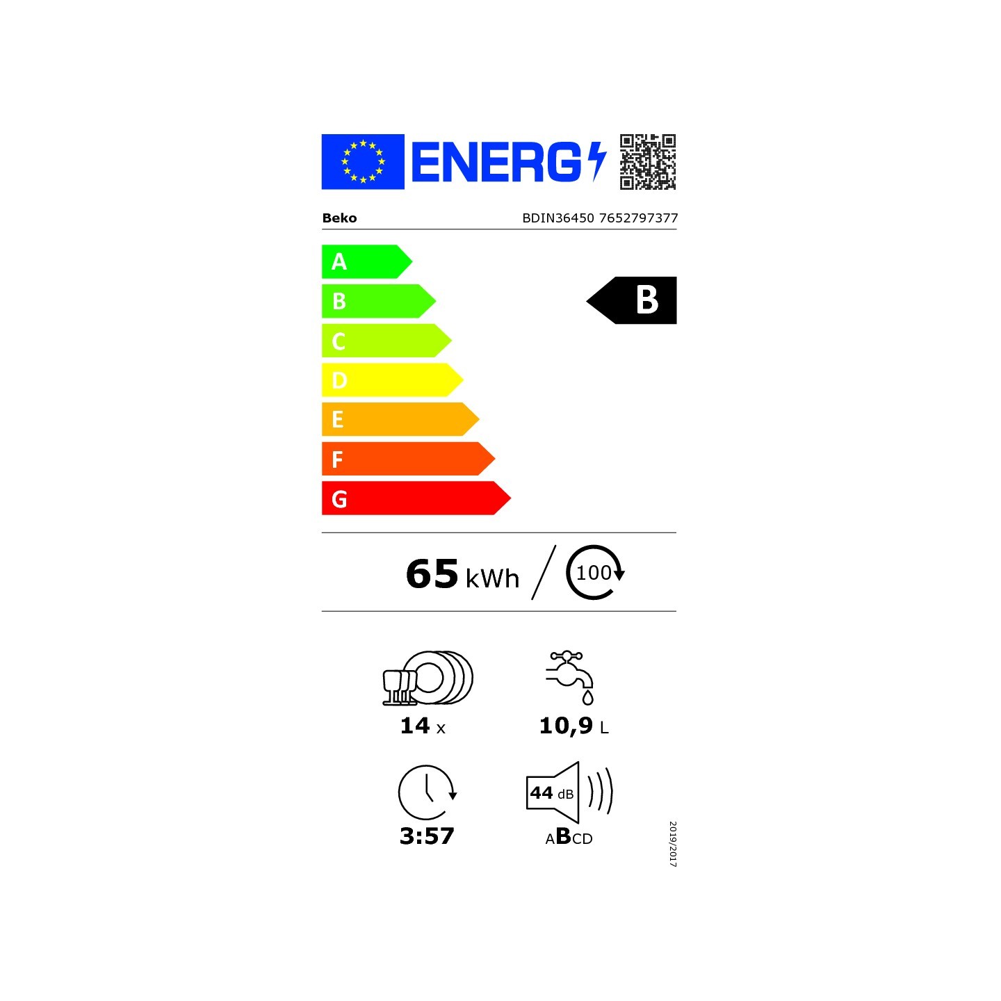 Lave-vaisselle intégrable Beko BDIN36450 14 couverts | Nimestore