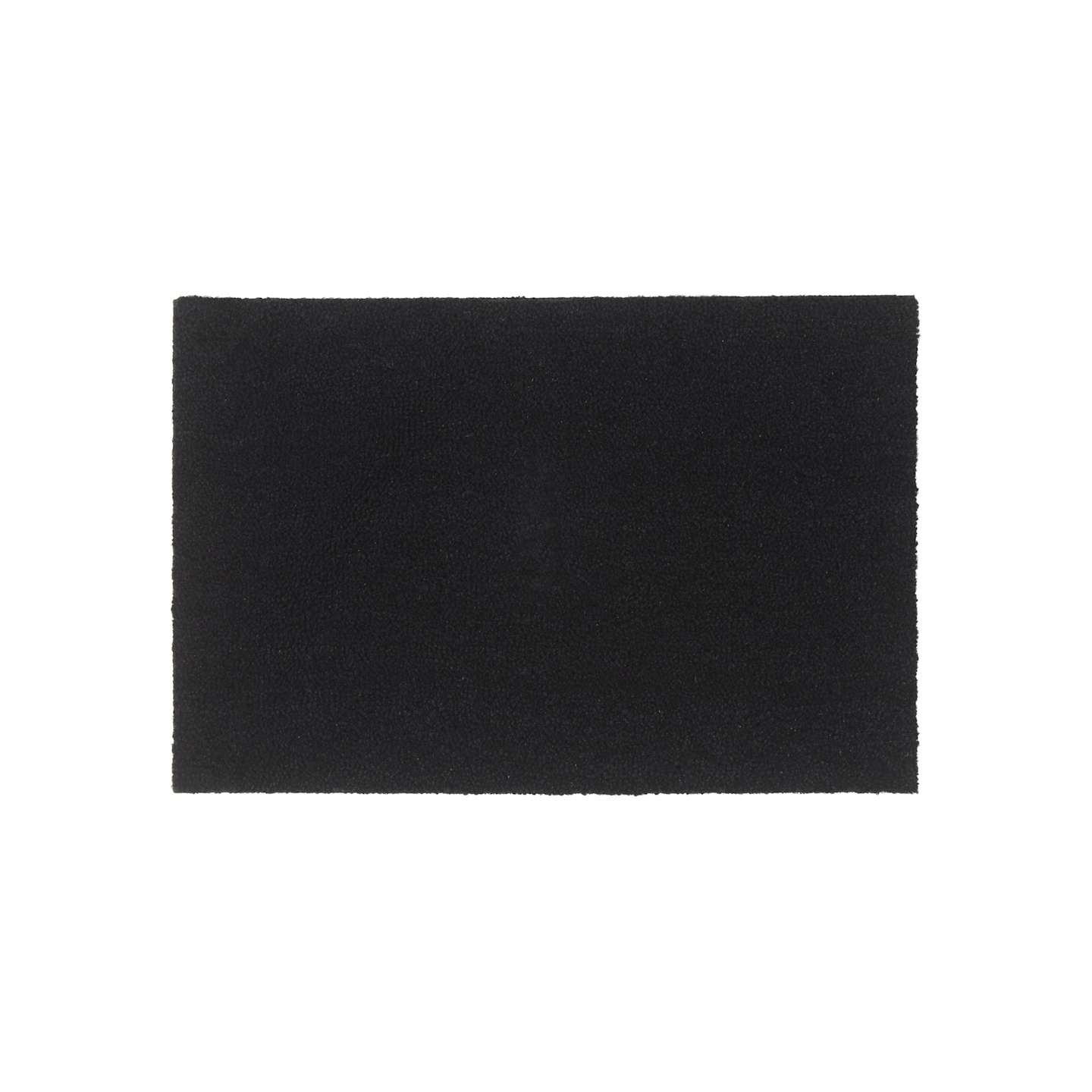 Tapis de porte noir 60x90 cm fibre de coco touffeté