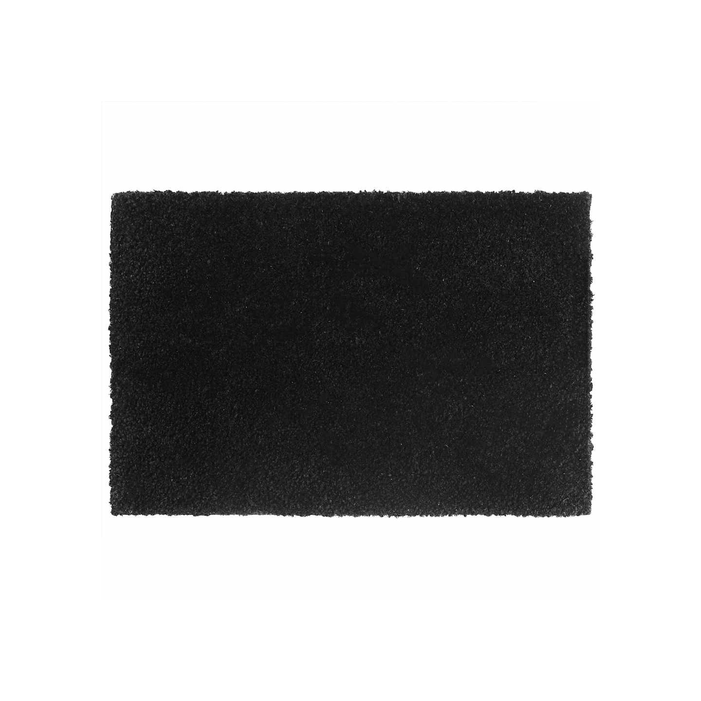 Tapis de porte noir 40x60 cm fibre de coco touffeté