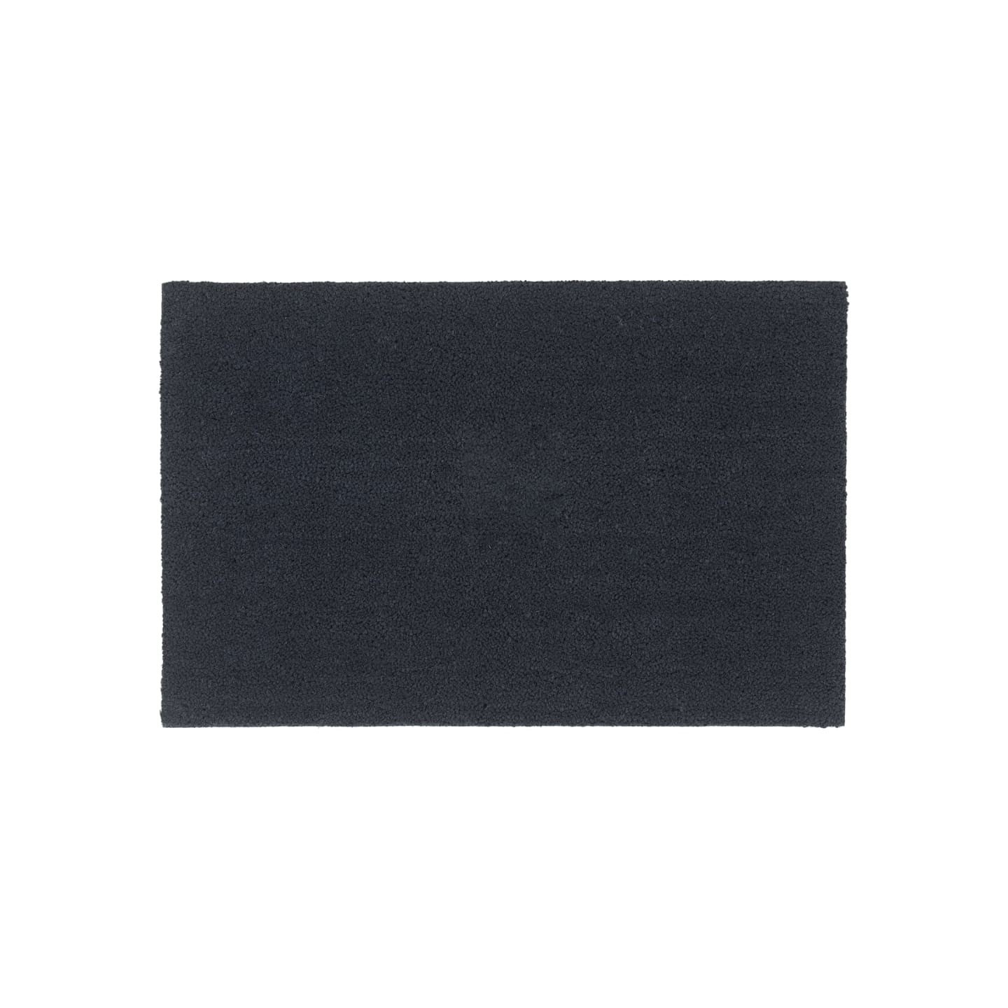 Tapis de porte gris foncé 65x100 cm fibre de coco touffeté