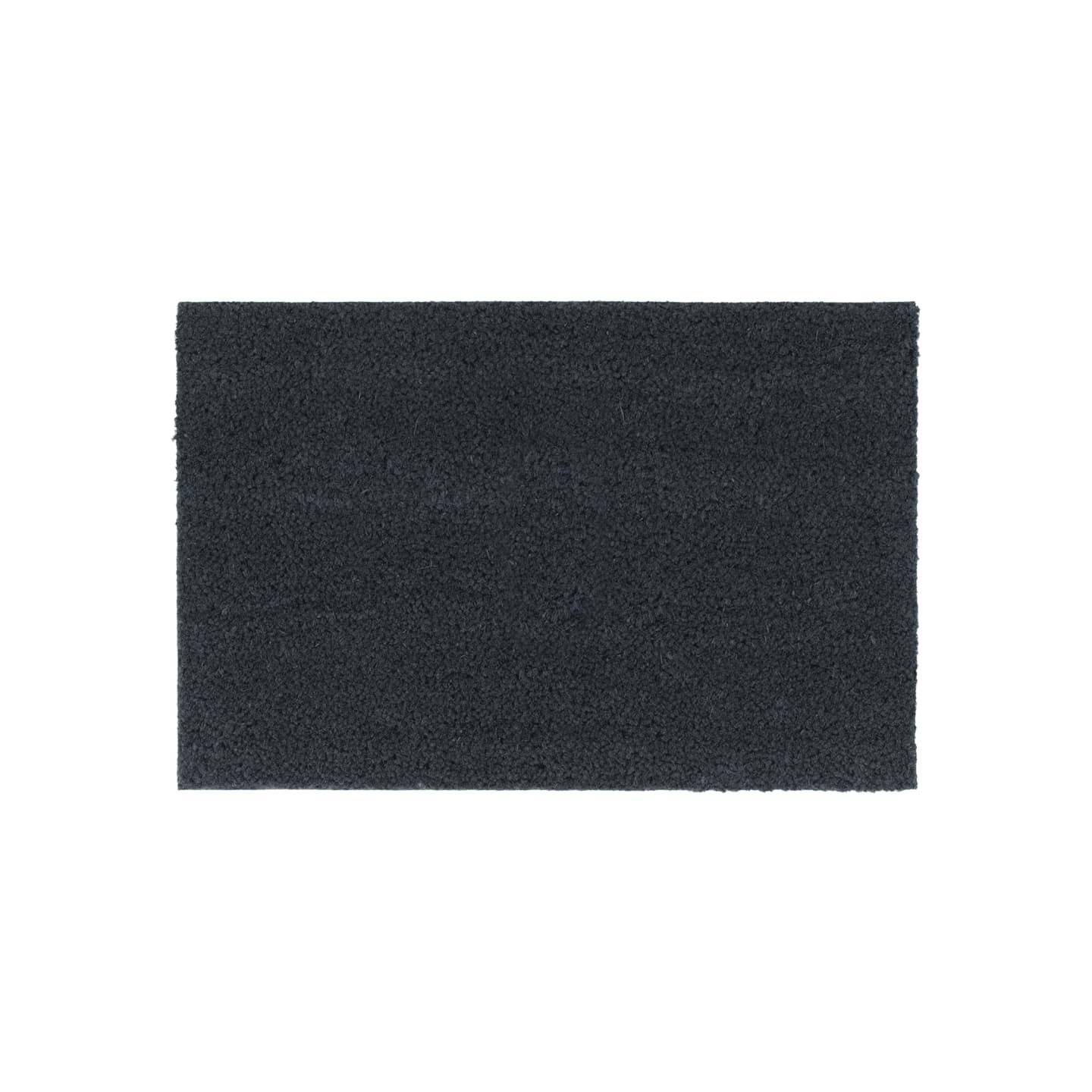 Tapis de porte gris foncé 40x60 cm fibre de coco touffeté