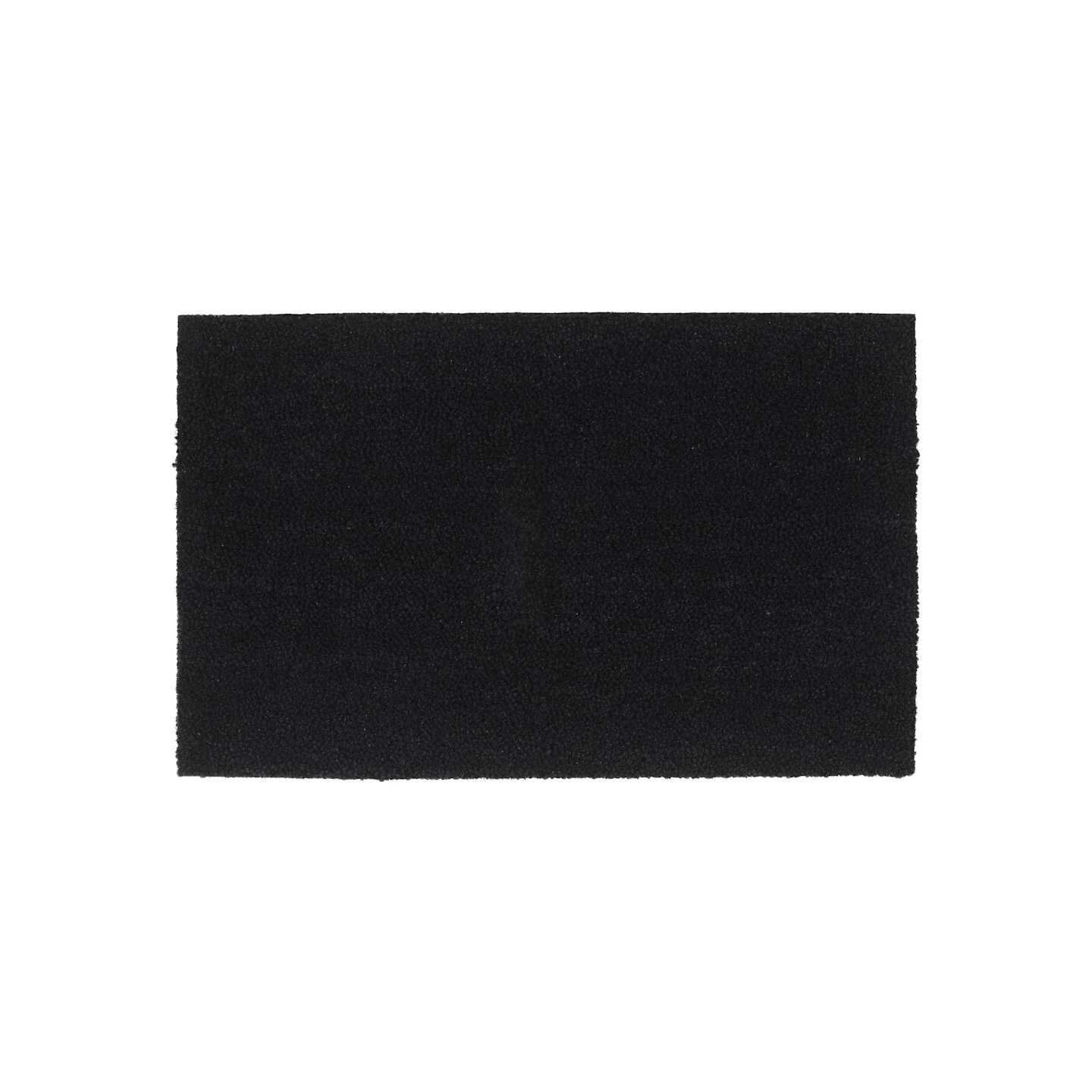 Tapis de porte noir 50x80 cm fibre de coco touffeté