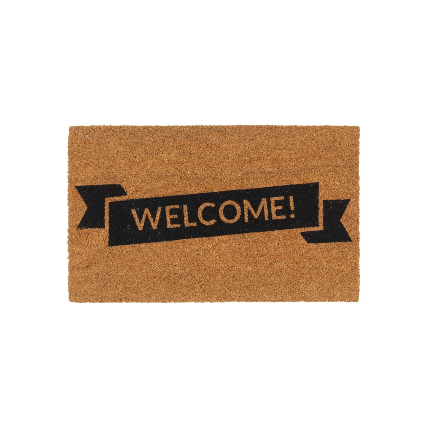 Tapis de porte naturel 45x75 cm fibre de coco touffeté