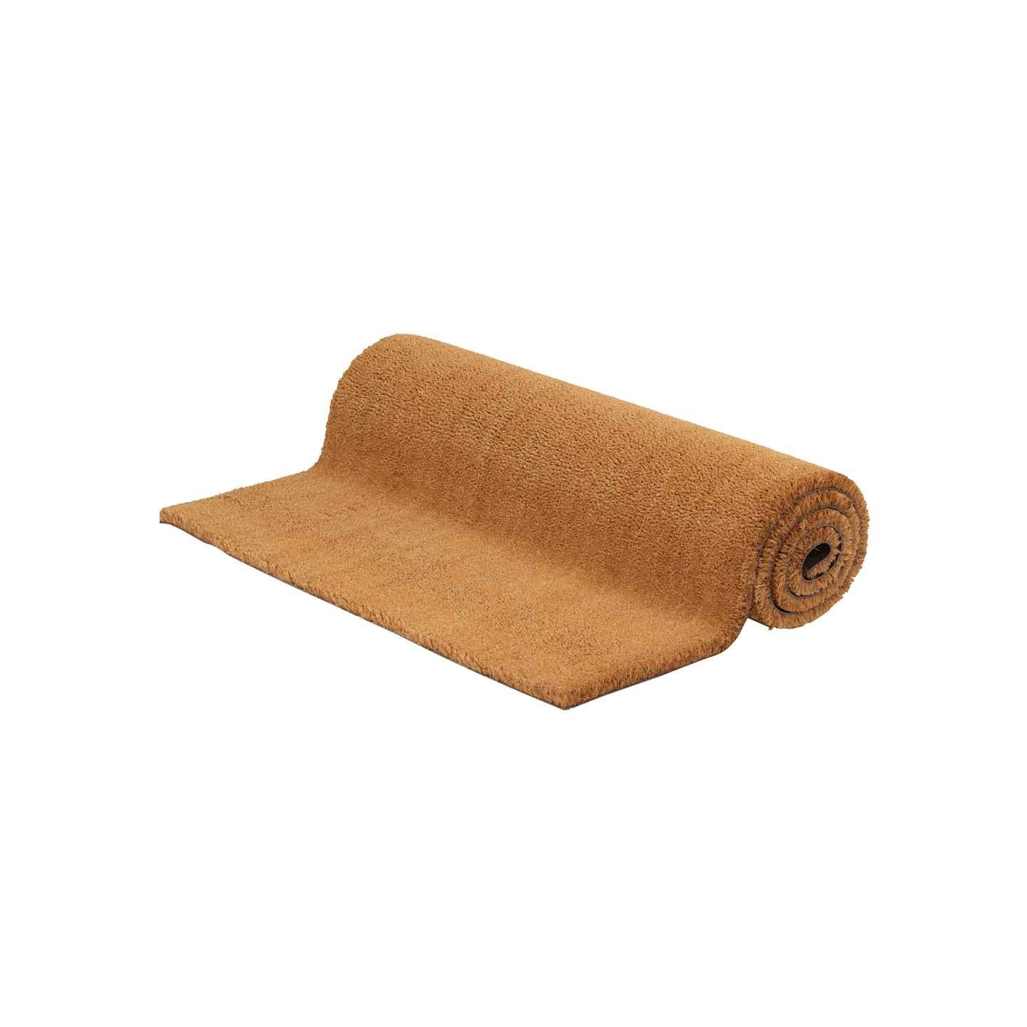 Tapis de porte naturel 100x200 cm fibre de coco touffeté