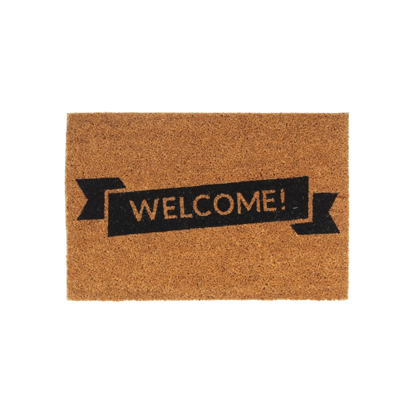 Tapis de porte naturel 40x60 cm fibre de coco touffeté