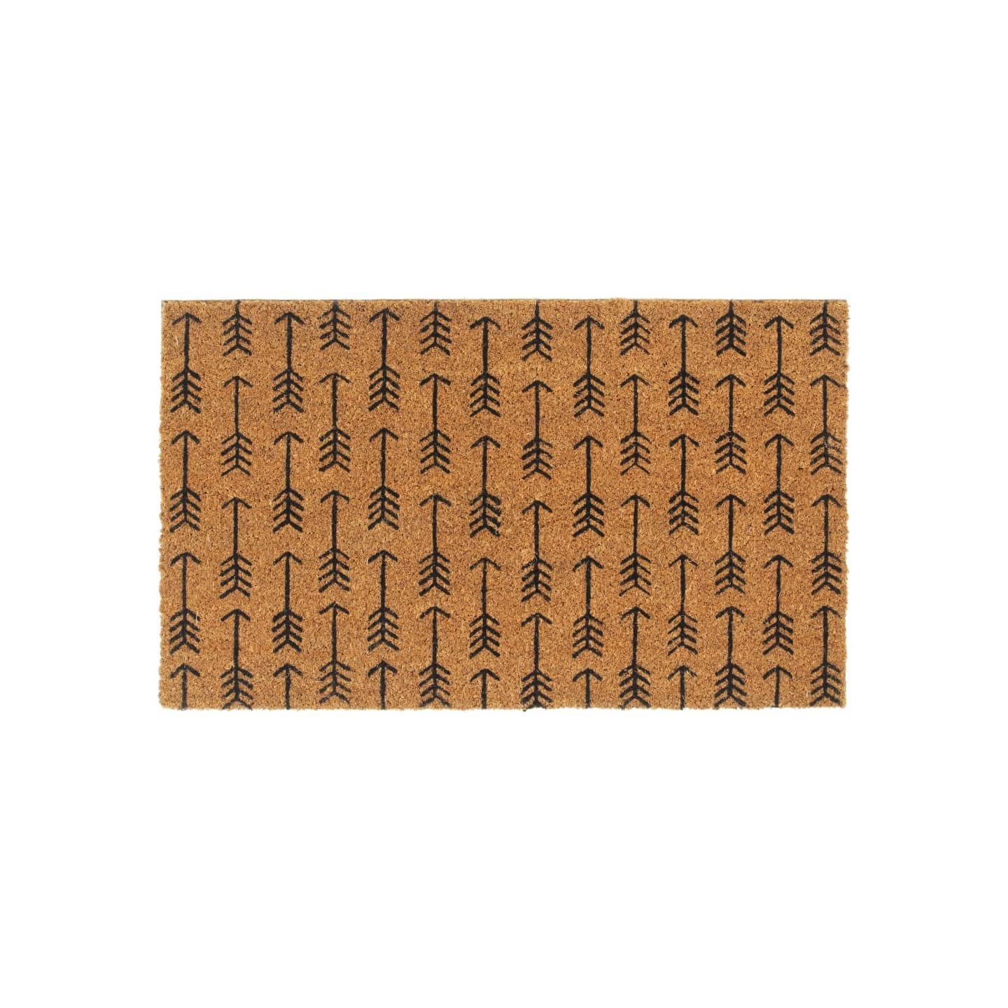 Tapis de porte naturel 45x75 cm fibre de coco touffeté