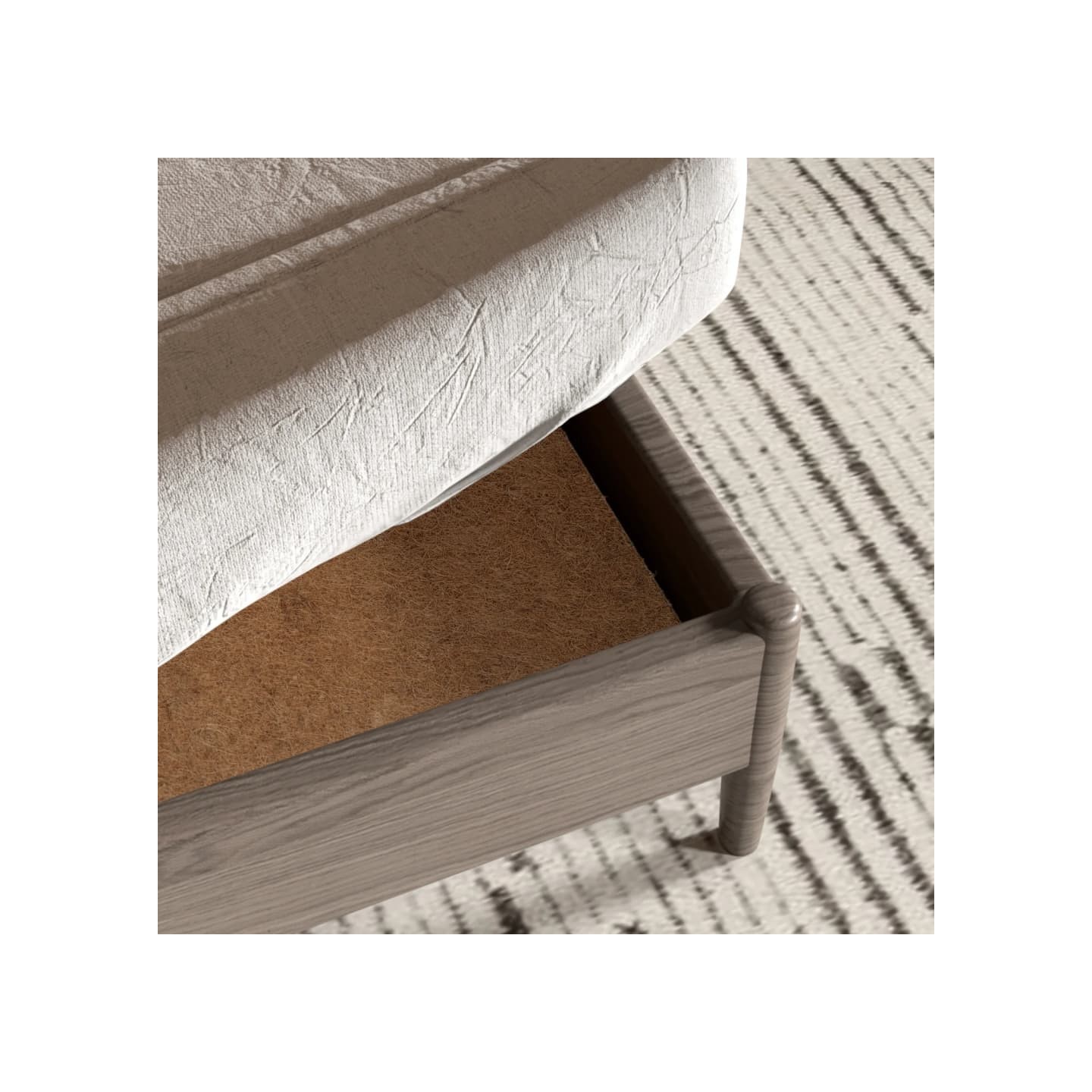 Couvre-matelas 100x200 cm fibre de coco