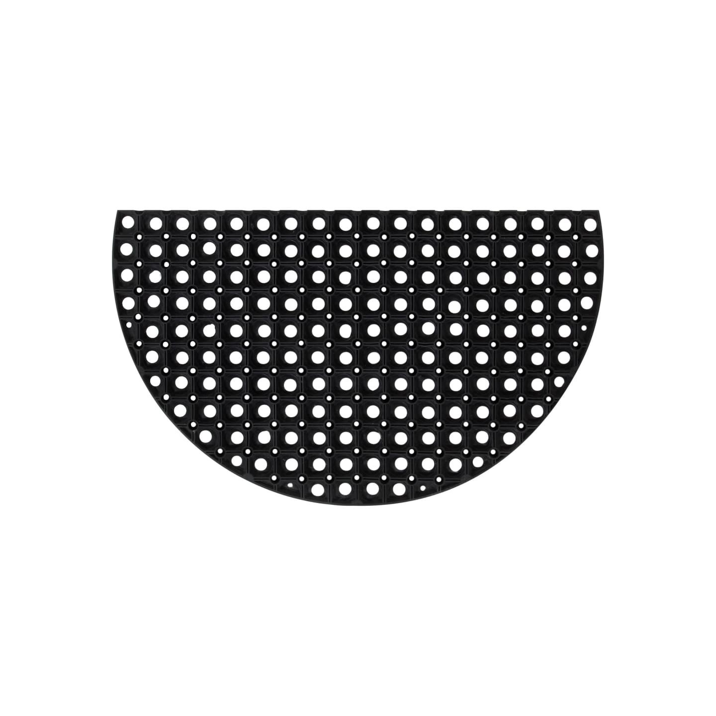 Tapis de porte demi-rond 45x75 cm caoutchouc