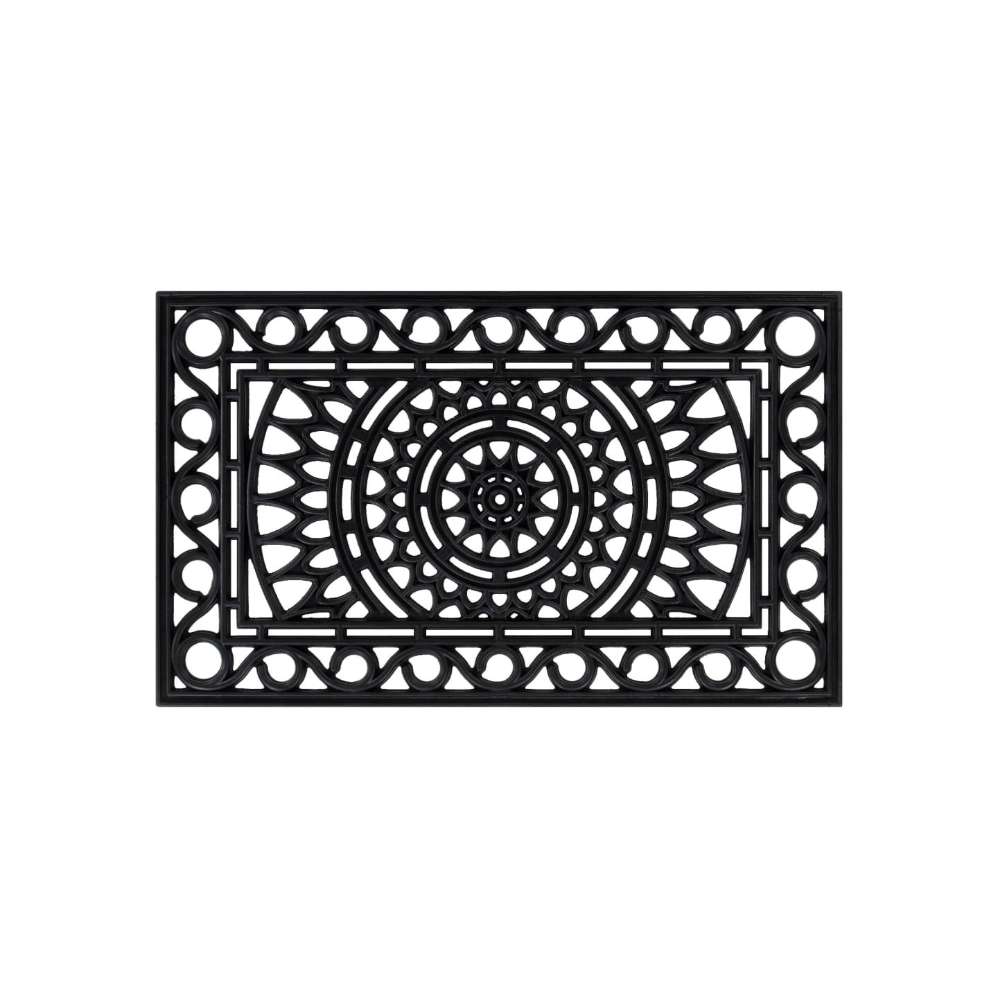 Paillasson rectangulaire 45x75 cm caoutchouc