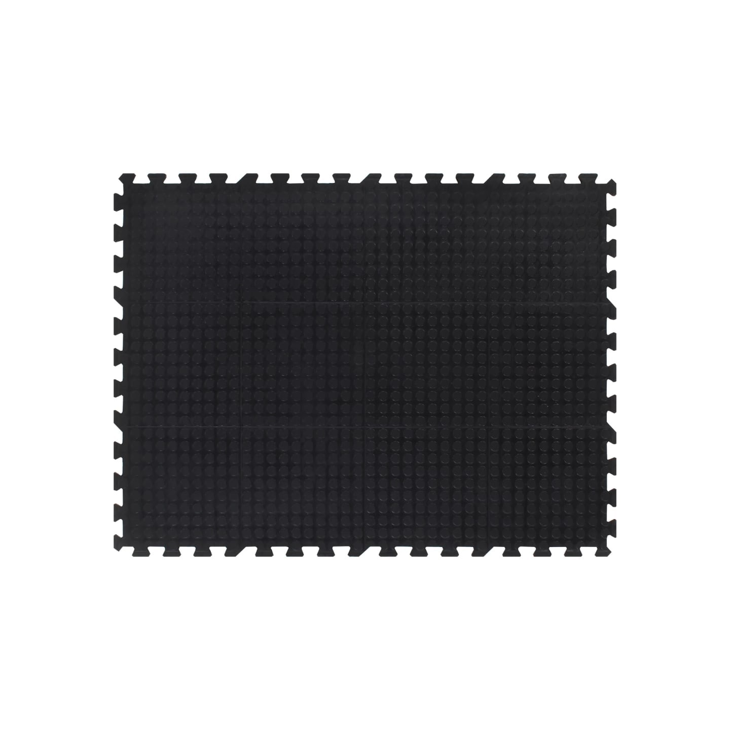 Carreau de sol en caoutchouc noir 12 mm 90x120 cm