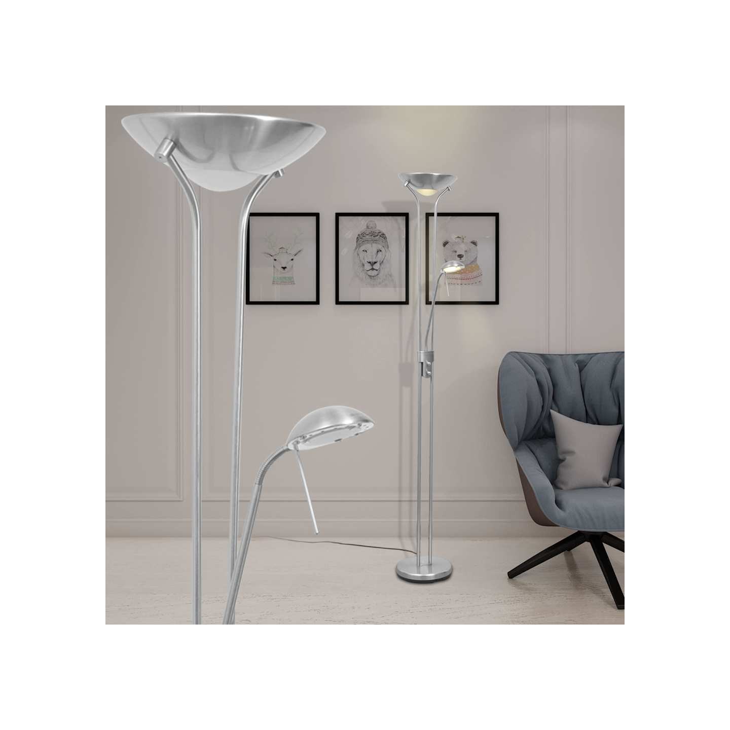 Lampadaire à LED à éclairage réglable 23 W
