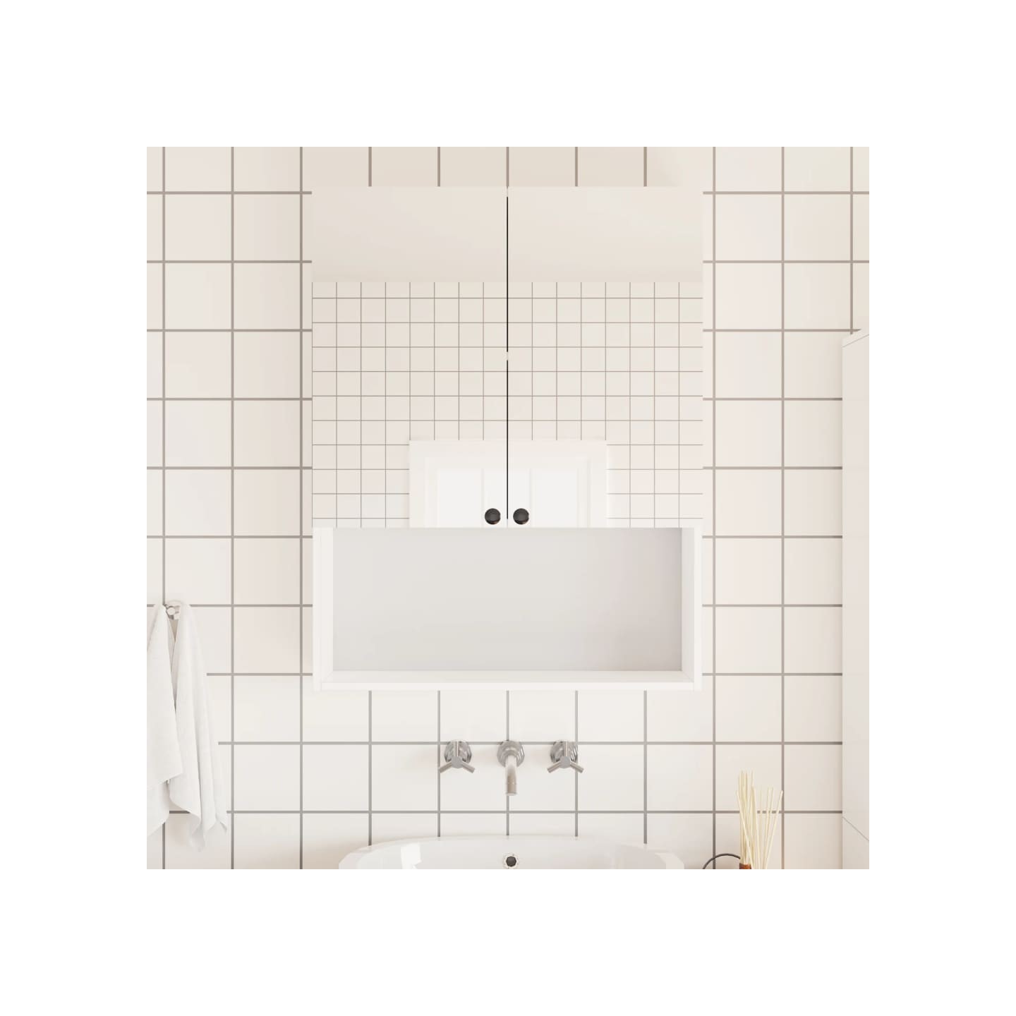 Films de miroir 2 pcs auto-adhésive 45x150 cm PET